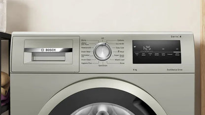 Bosch Series 4 8 kg Silver Washing Machine | WAN282X2GB
