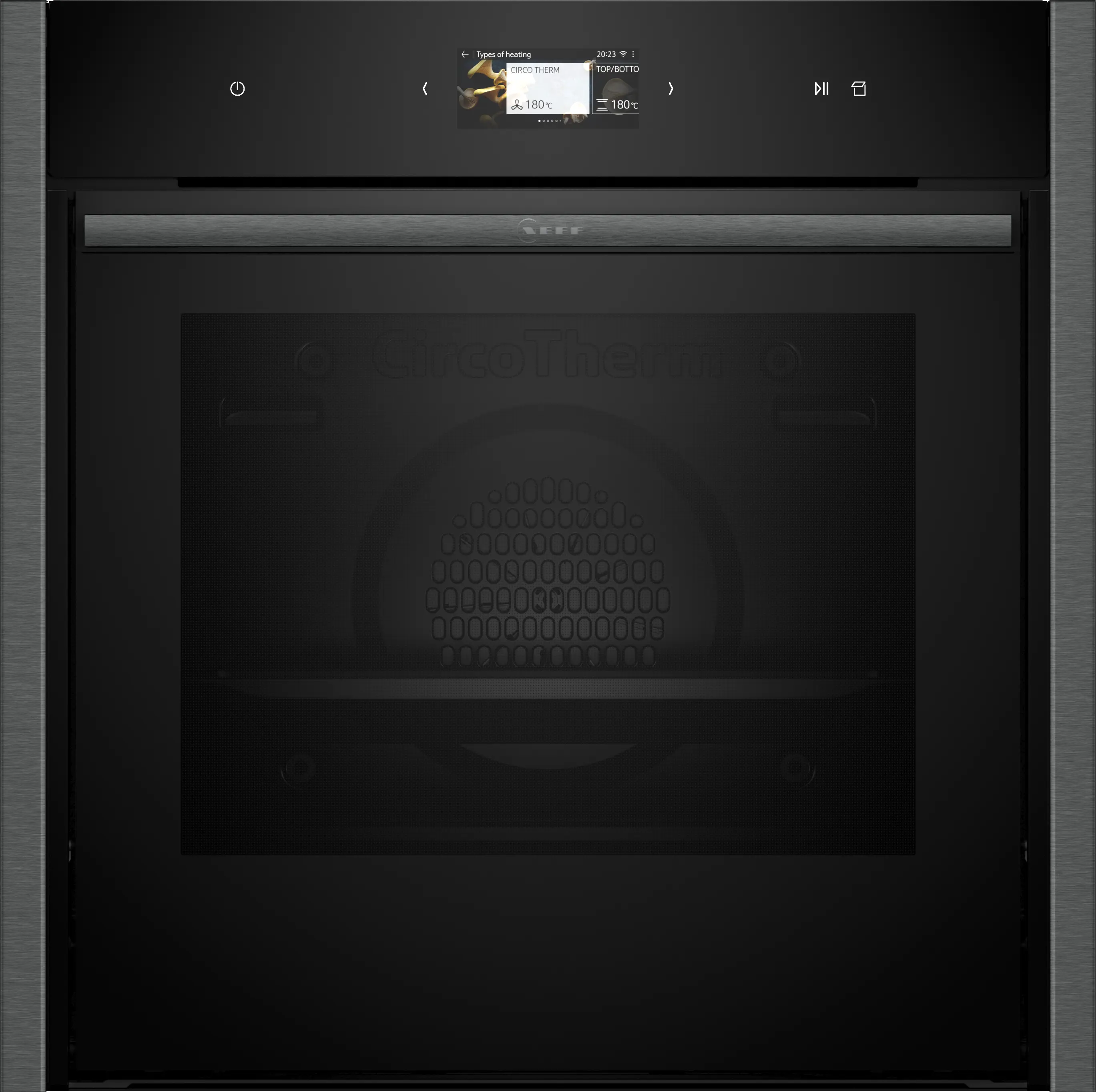 NEFF B64FS31G0B N90 Slide&Hide single oven with steam function in Graphite-Grey