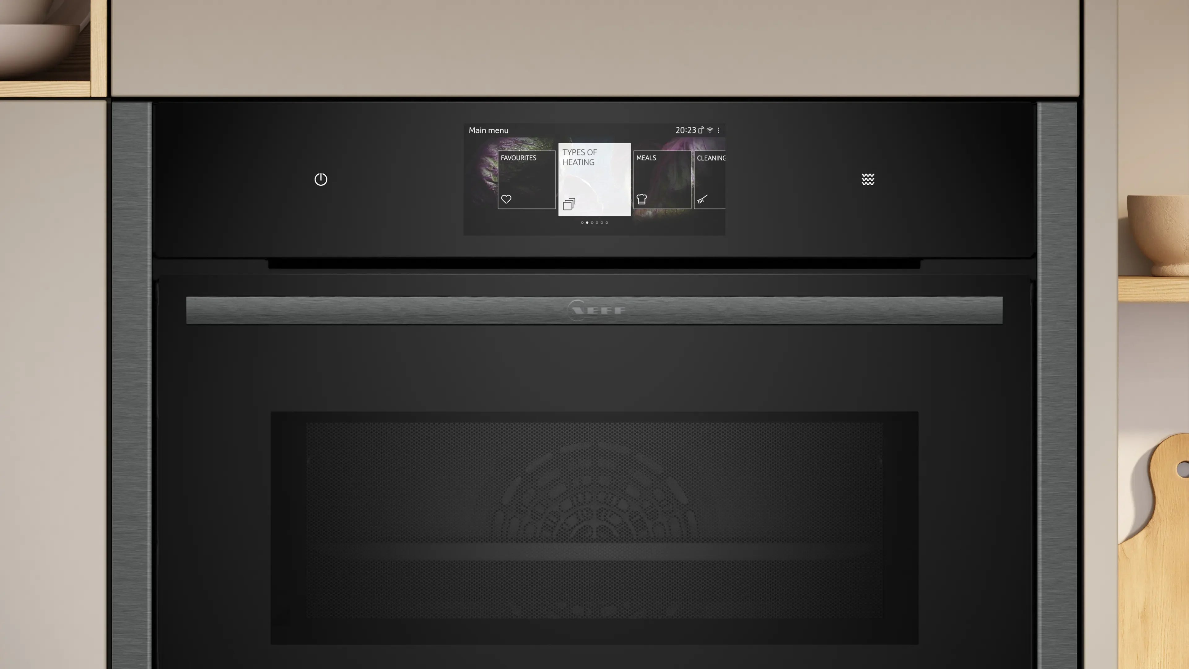 NEFF N90 C24MT73G0B built-in compact oven with microwave in Graphite-Grey