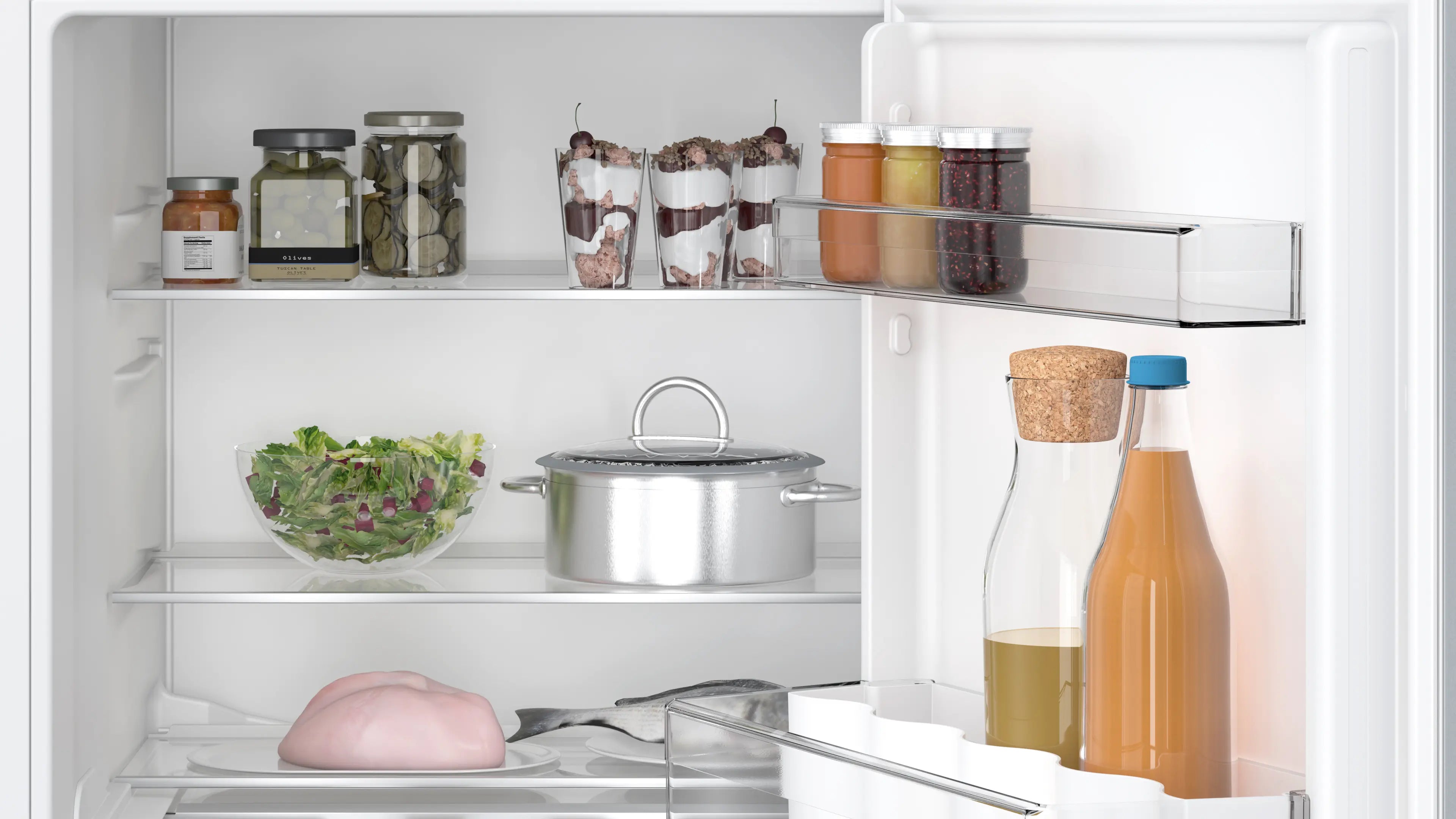 Bosch KUR21VFE0G Series 4 built-under integrated larder fridge