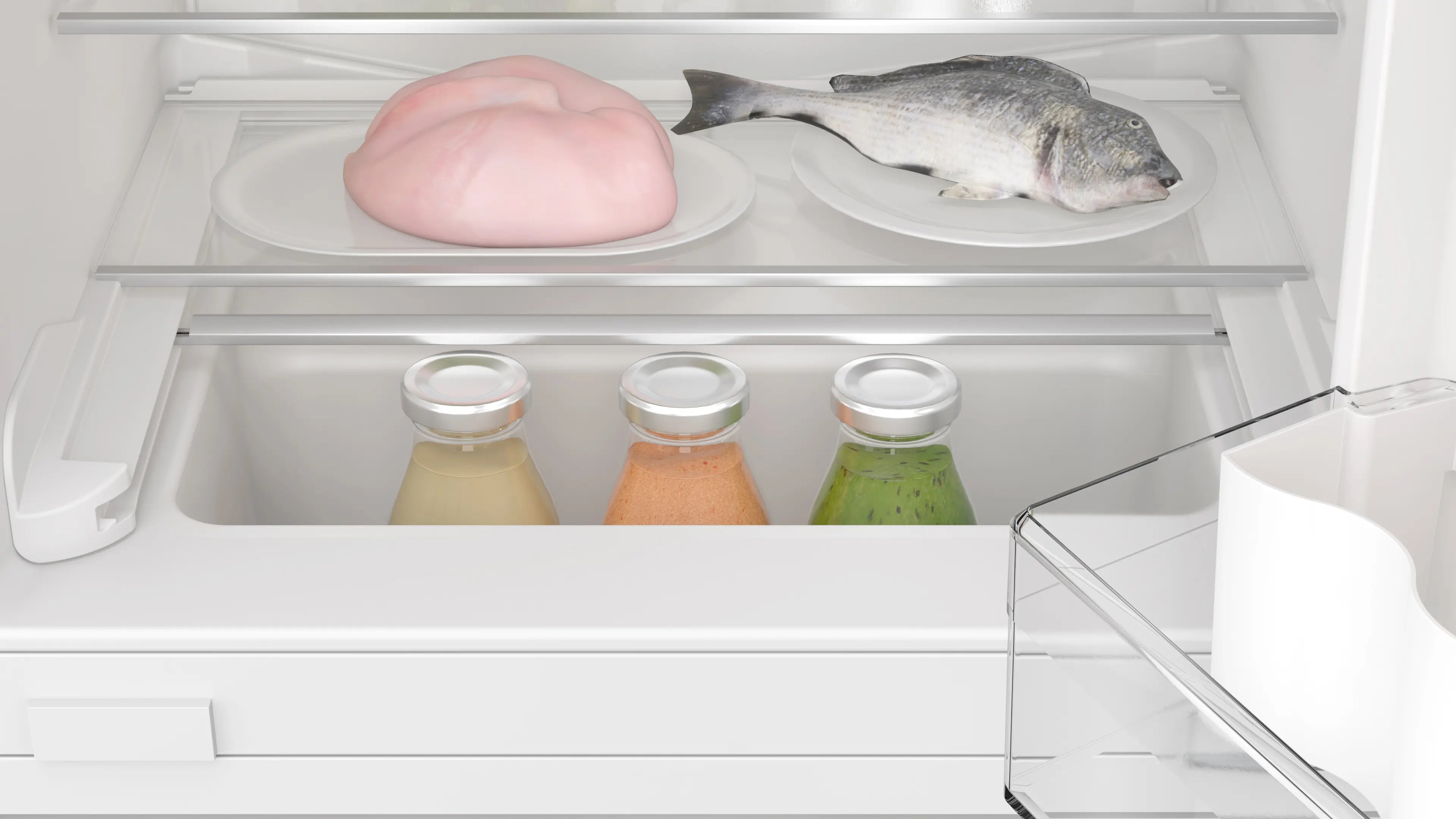 Bosch KUR21VFE0G Series 4 built-under integrated larder fridge