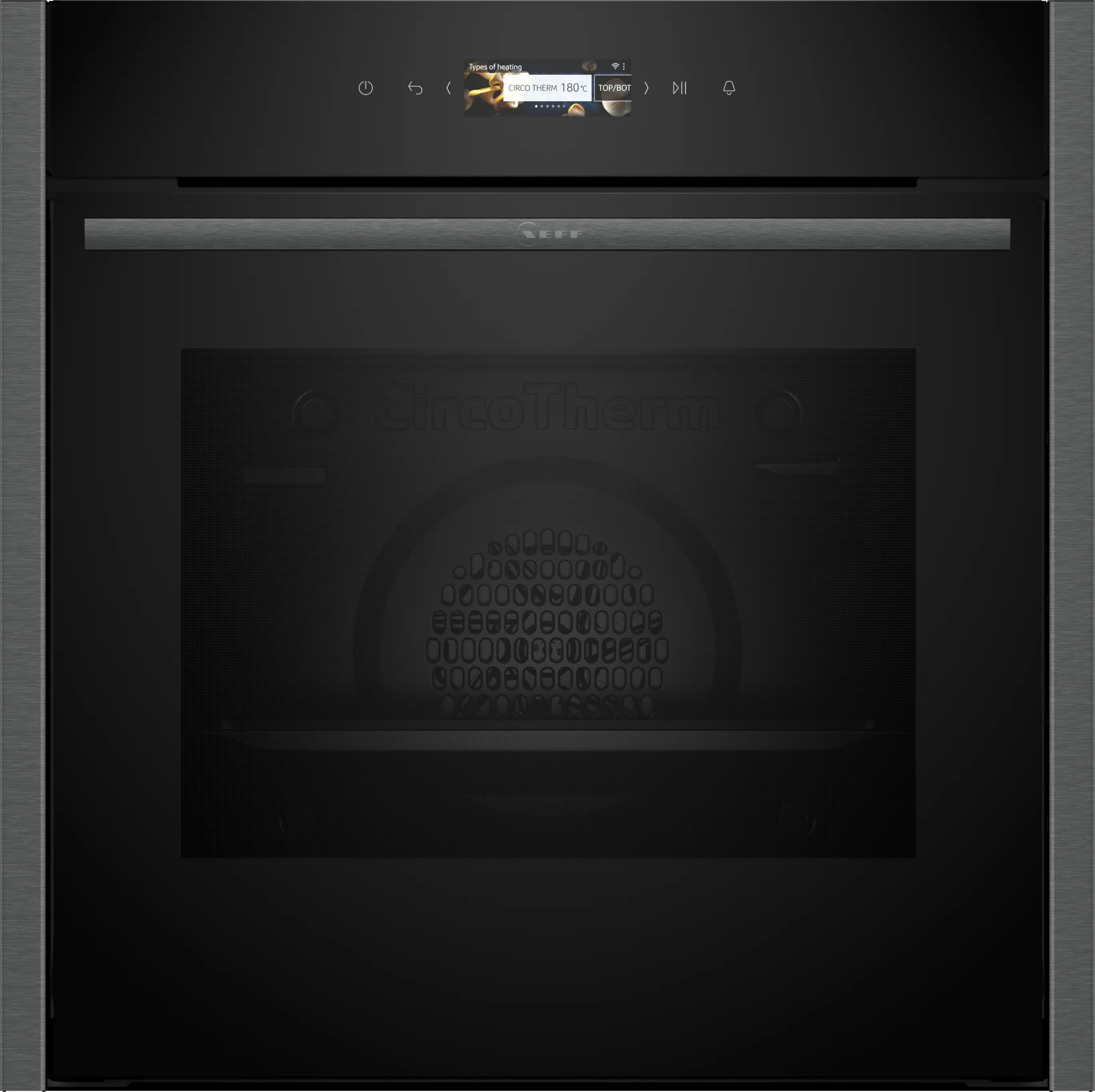 NEFF N70 smart built-in single oven B24CR71G0B in Graphite-Grey