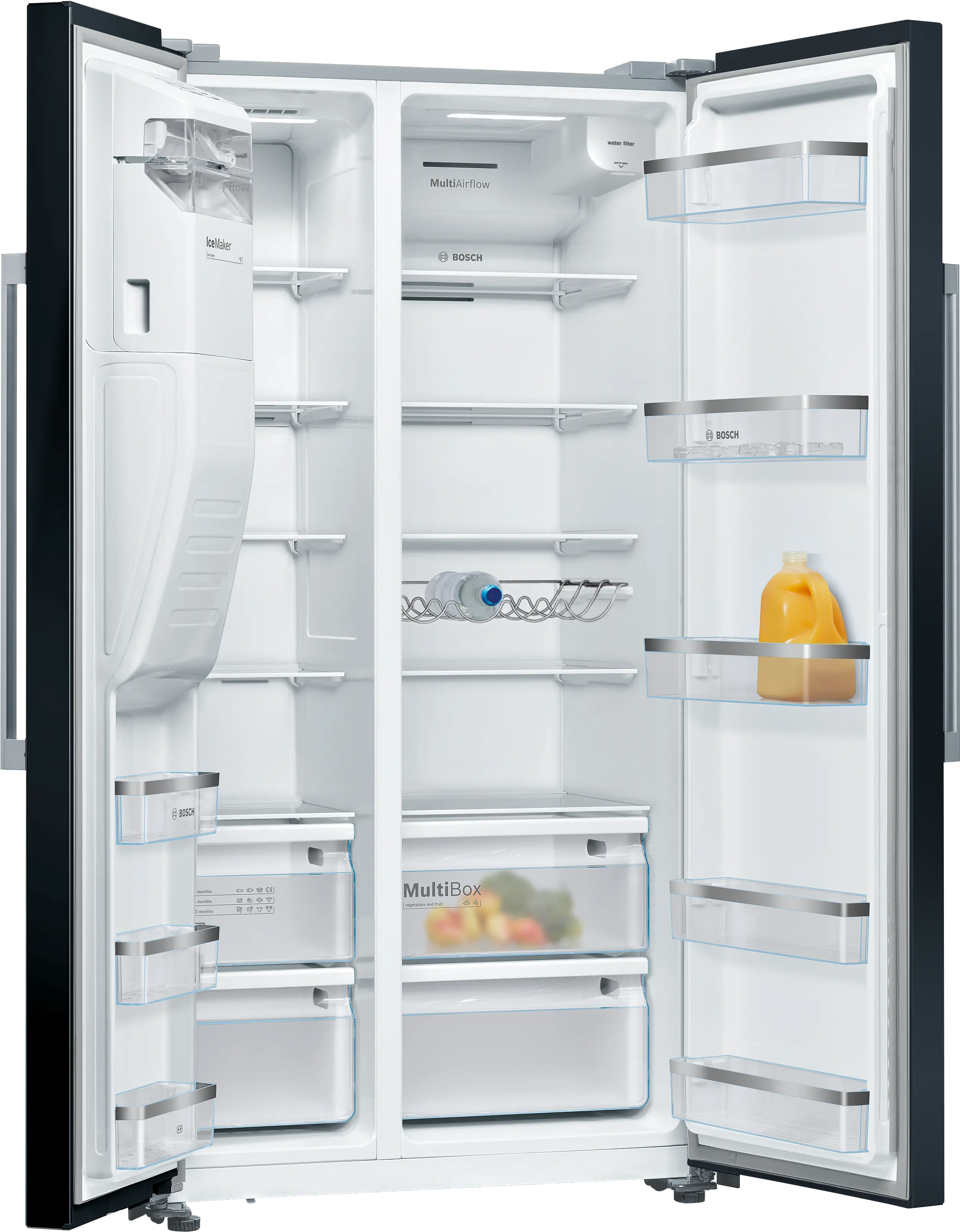 Bosch Series 6 KAD93ABEP American Side by Side Fridge Freezer in Black