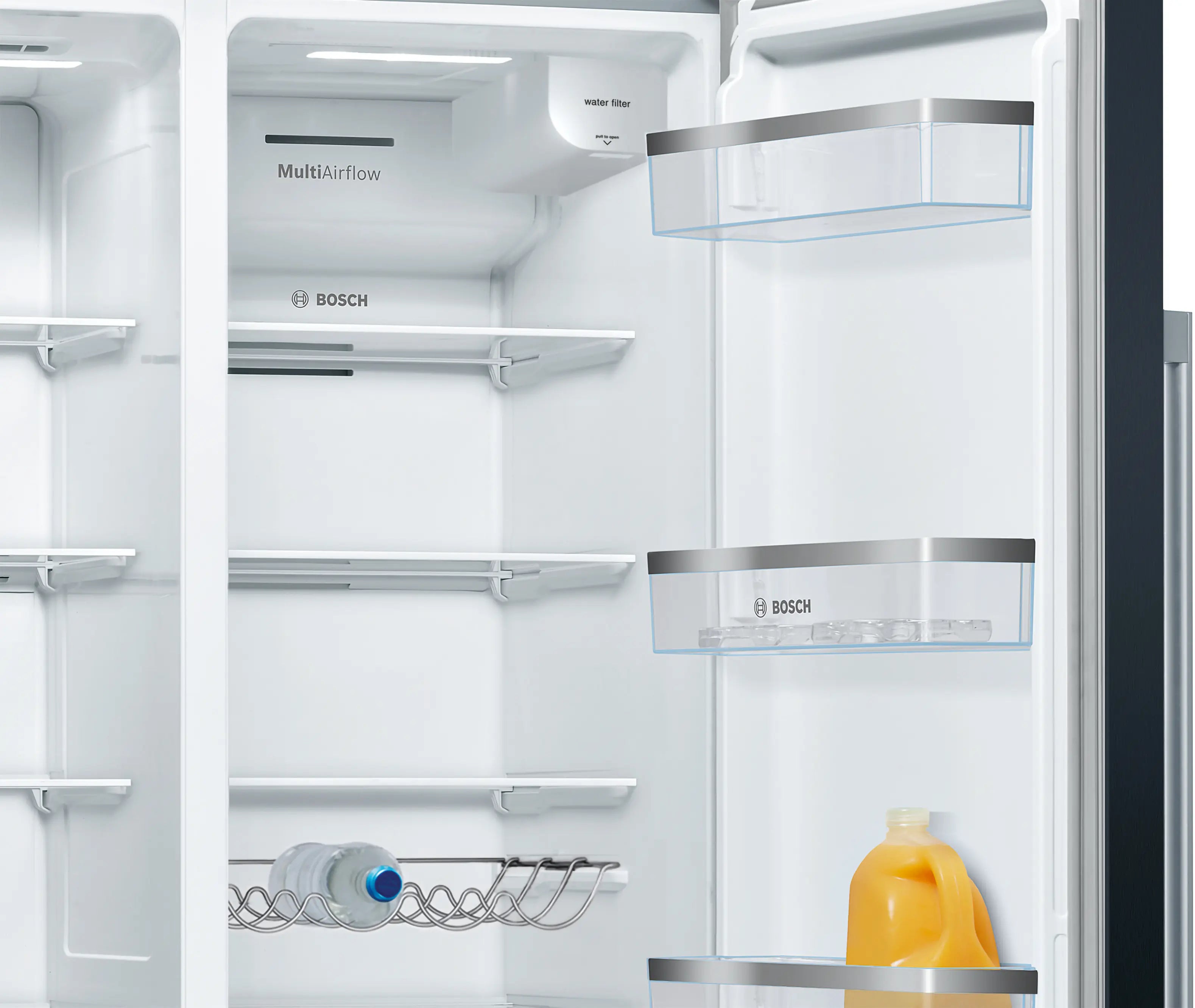 Bosch Series 6 KAD93ABEP American Side by Side Fridge Freezer in Black