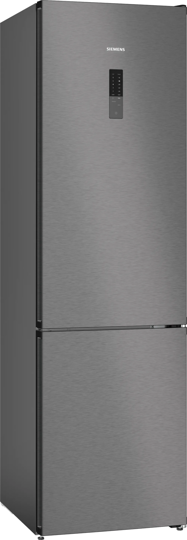 Siemens iQ300 363 L Freestanding Fridge‑Freezer – Brushed Black Steel | KG39NXXBF