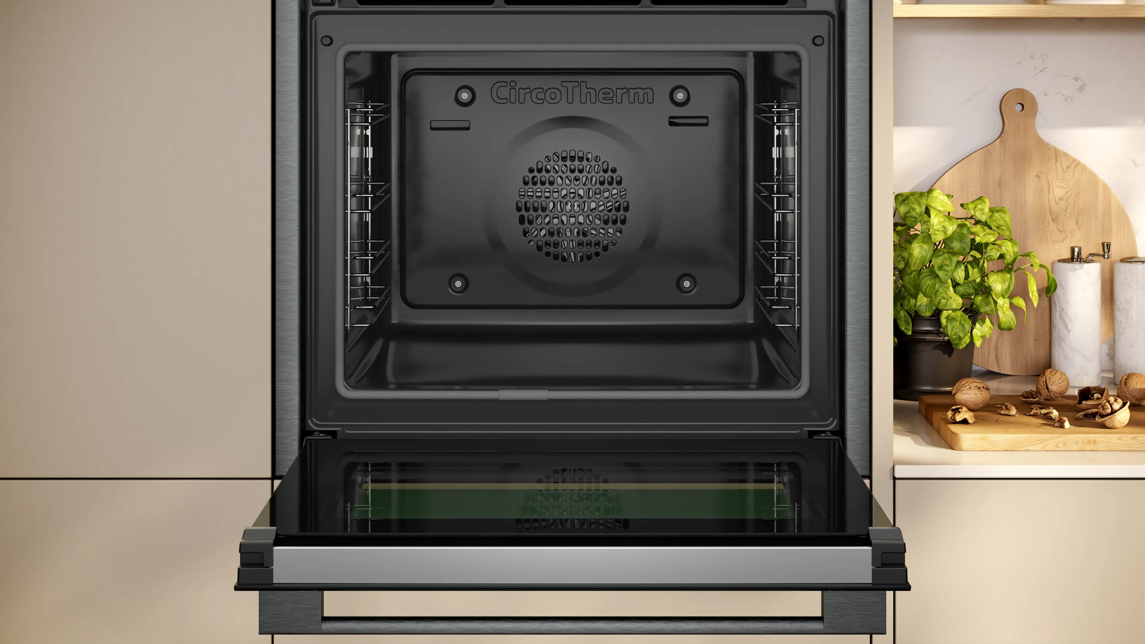 NEFF N70 smart built-in single oven B24CR71G0B in Graphite-Grey