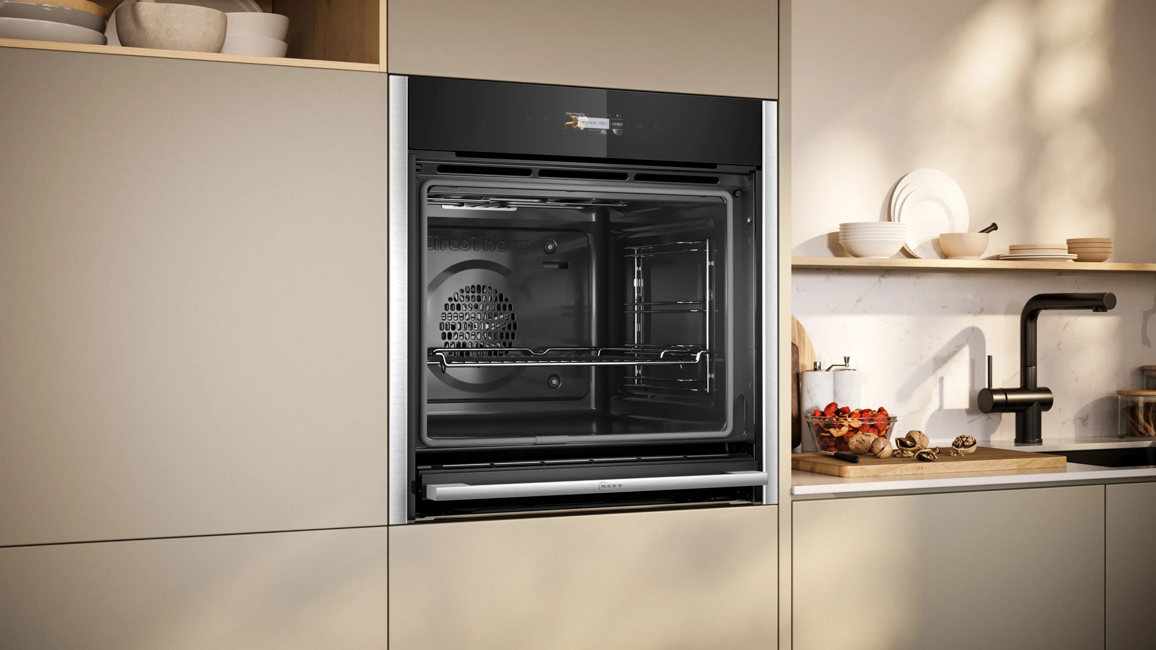 NEFF B54CR71N0B N70 Slide&Hide pyrolytic single oven in Stainless Steel