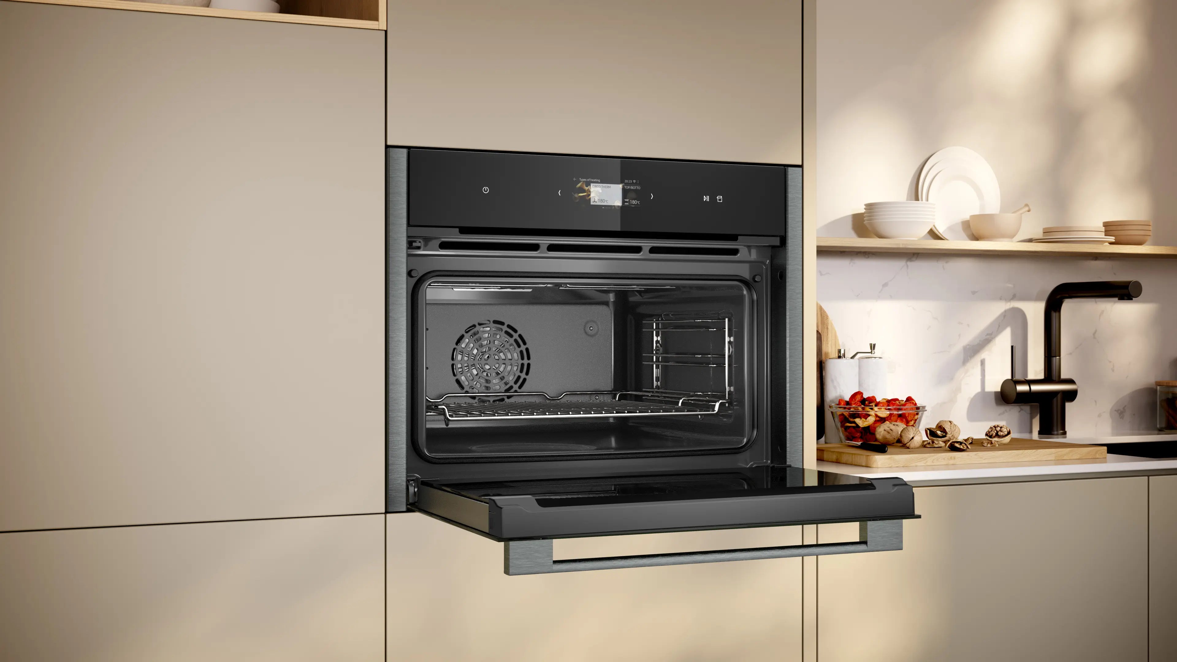 NEFF N90 compact combi-steam oven C24FS31G0B in Graphite-Grey