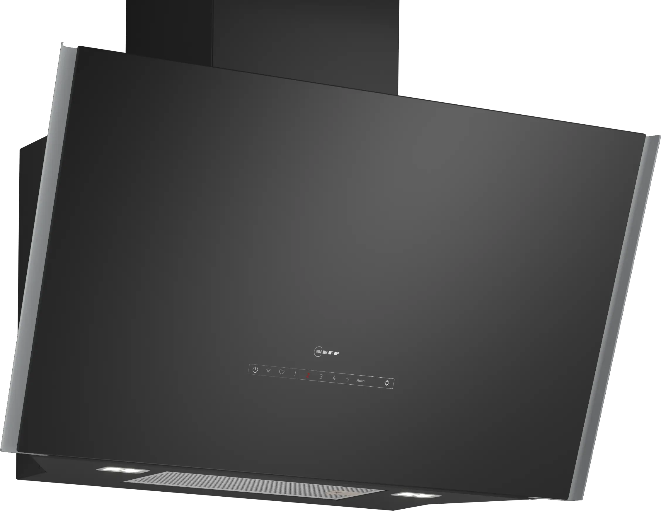 NEFF N90 D98IPT2S0B 90cm angled wall-mounted cooker hood in Black