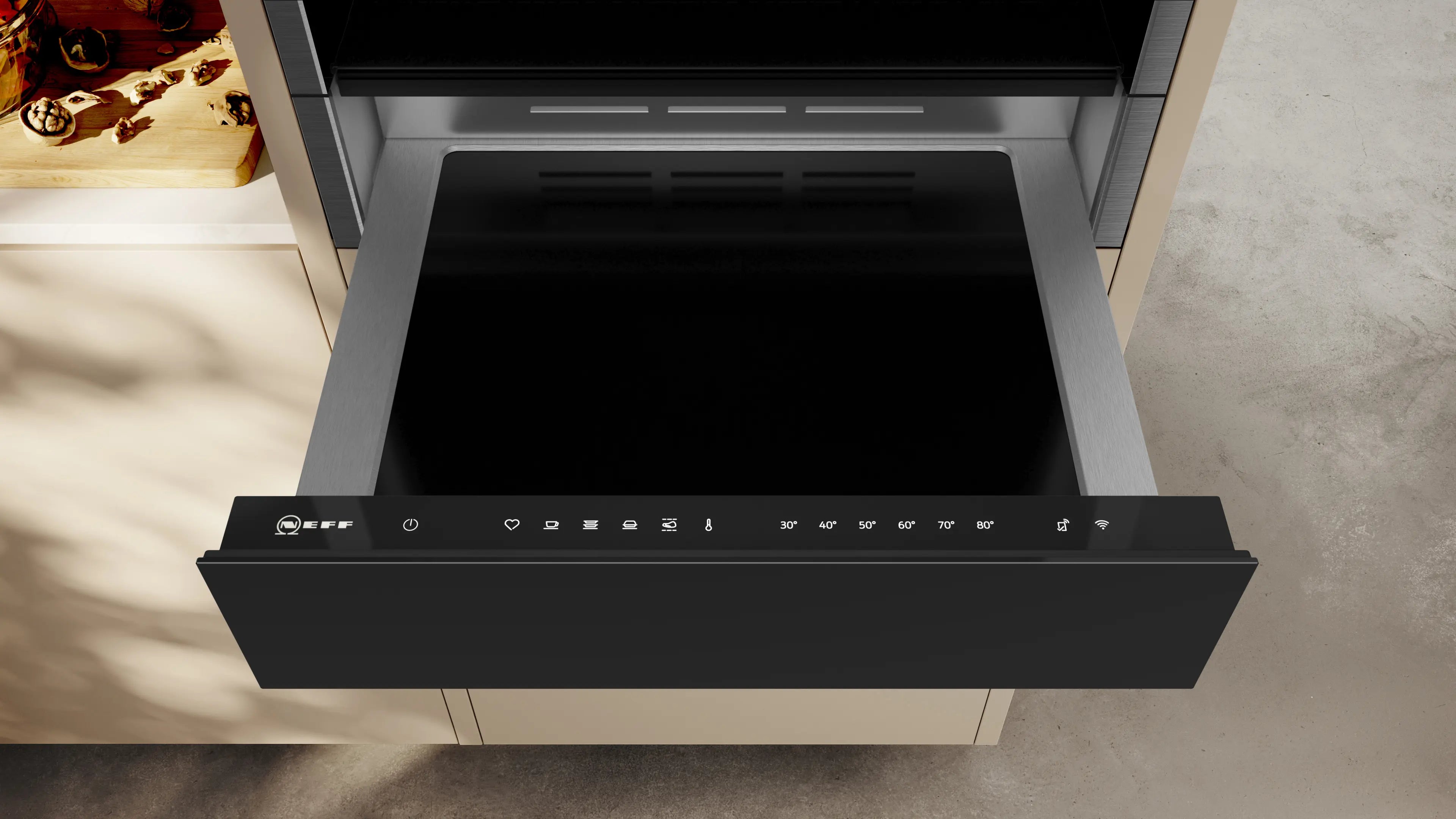 NEFF N 70 N24HA11G1B Built-In Warming Drawer in Graphite-Grey