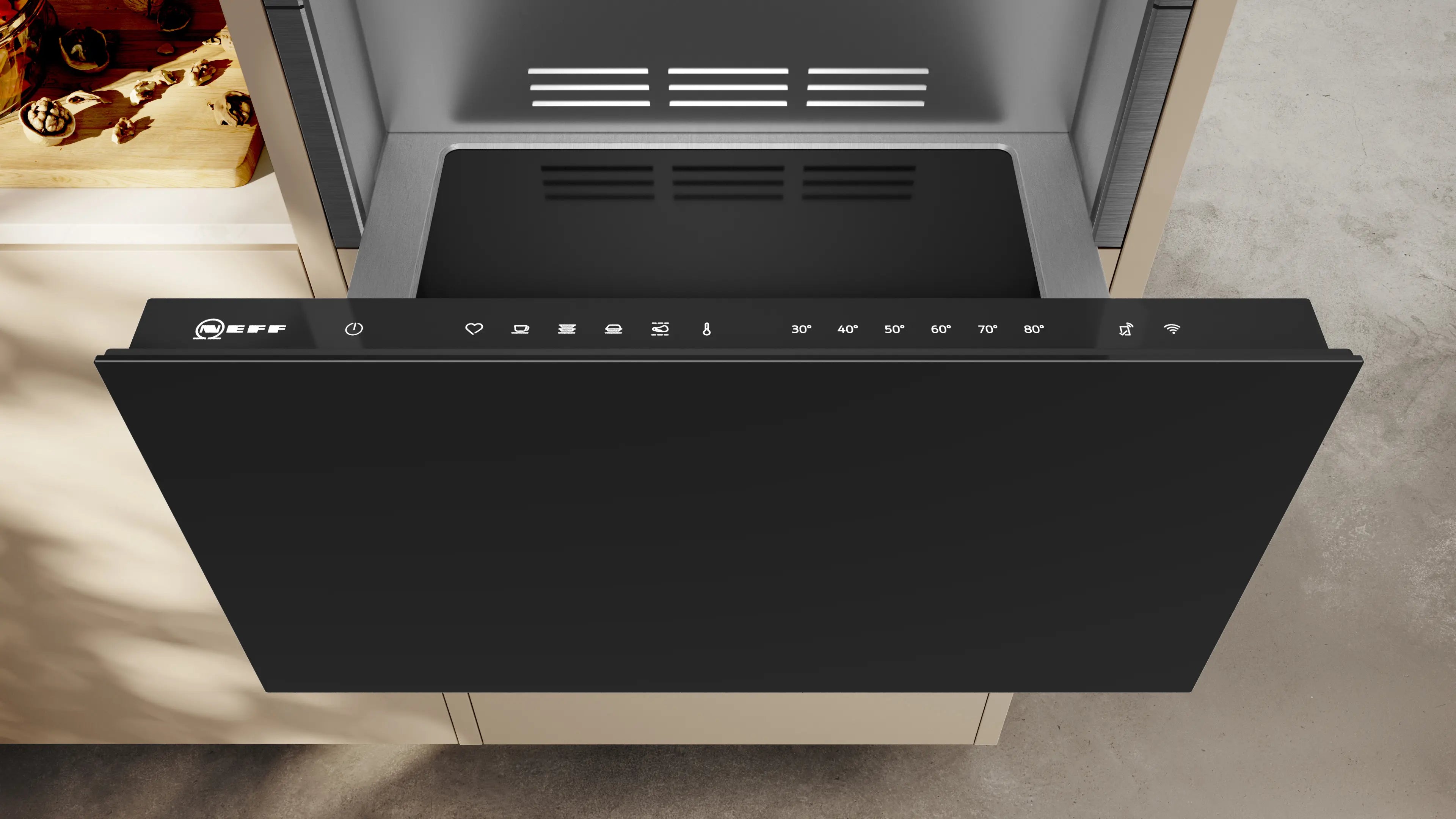 NEFF N 70 N34HA11G1B Built-In Warming Drawer in Graphite-Grey