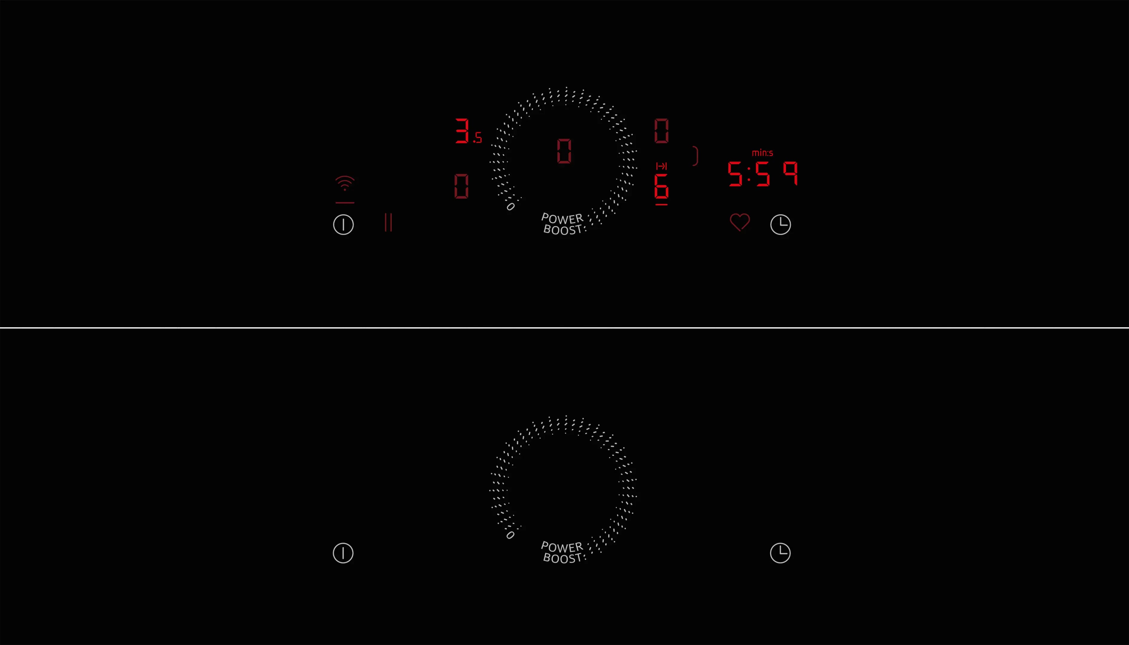 NEFF N 70 T58PHW1L0 80cm flush-mount Combi Induction hob in Black