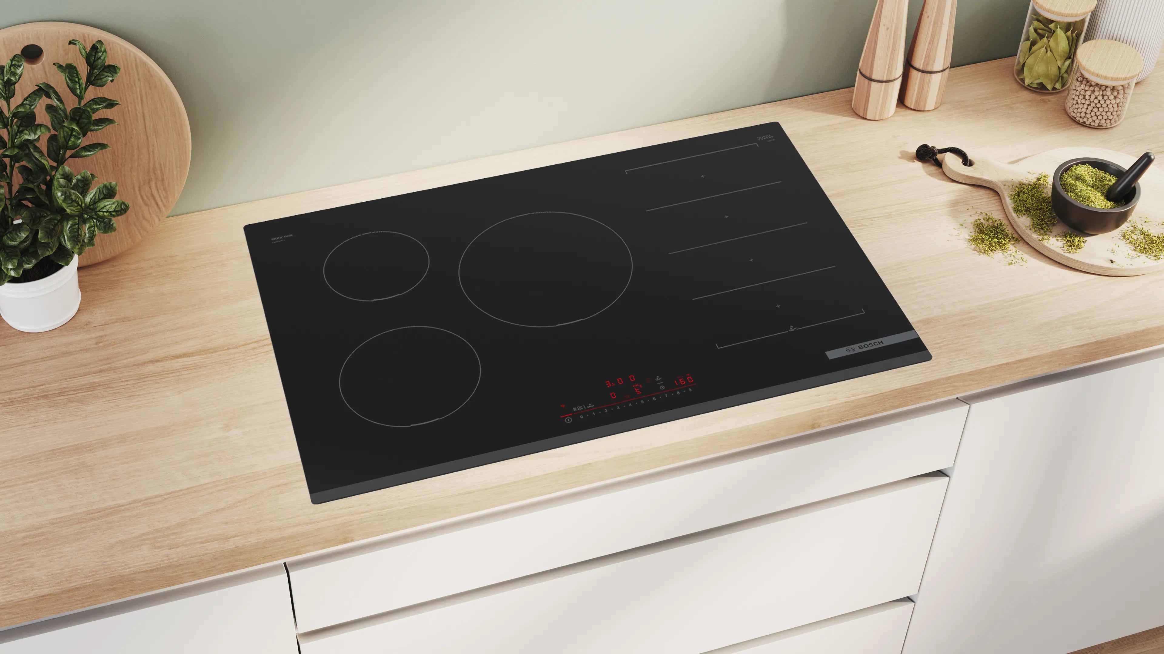 Bosch Series 6 PXV831HC1E 80cm FlexInduction hob in Black