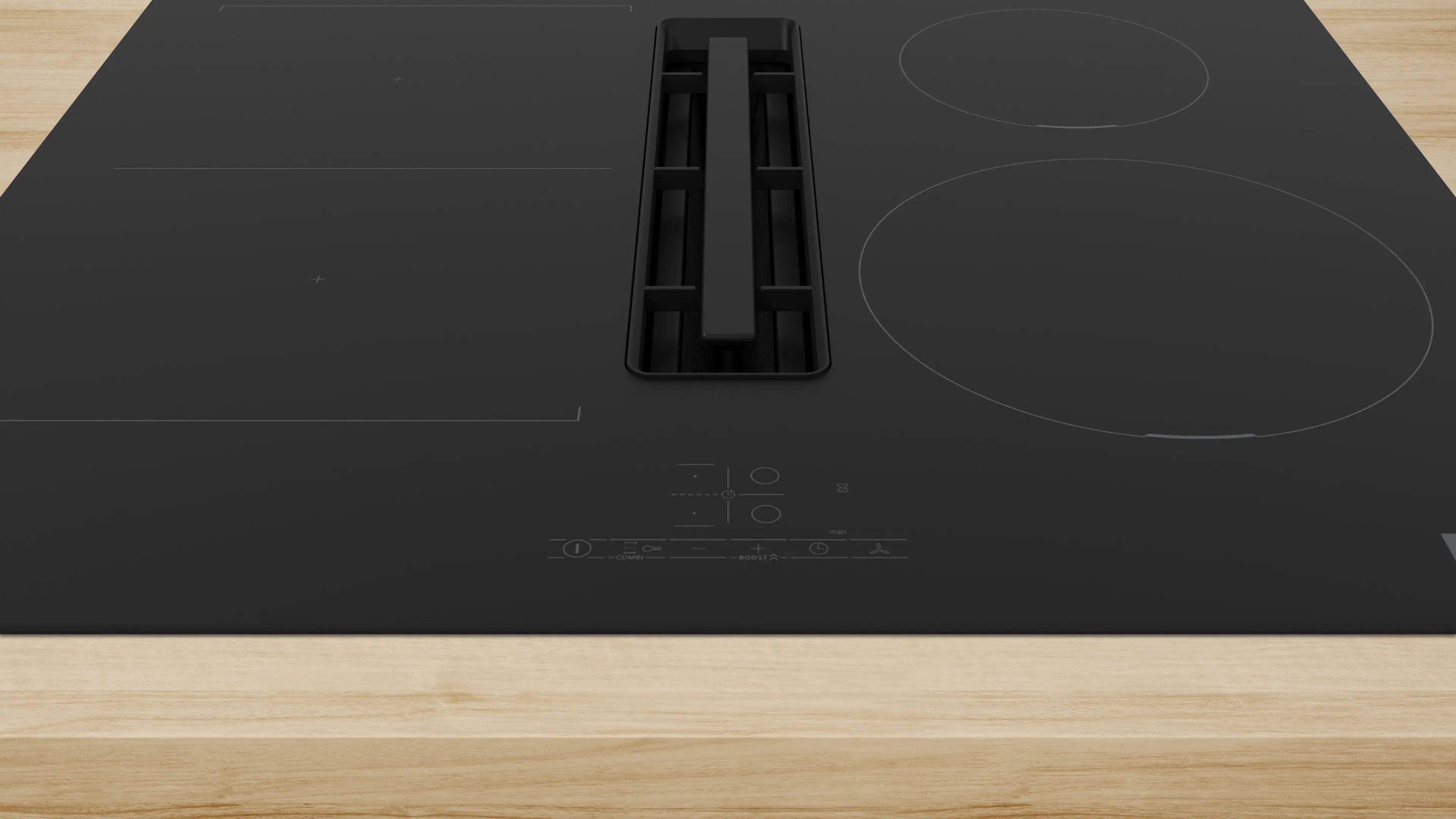 Bosch Series 4 PVS611B16E 60cm vented induction hob in Black