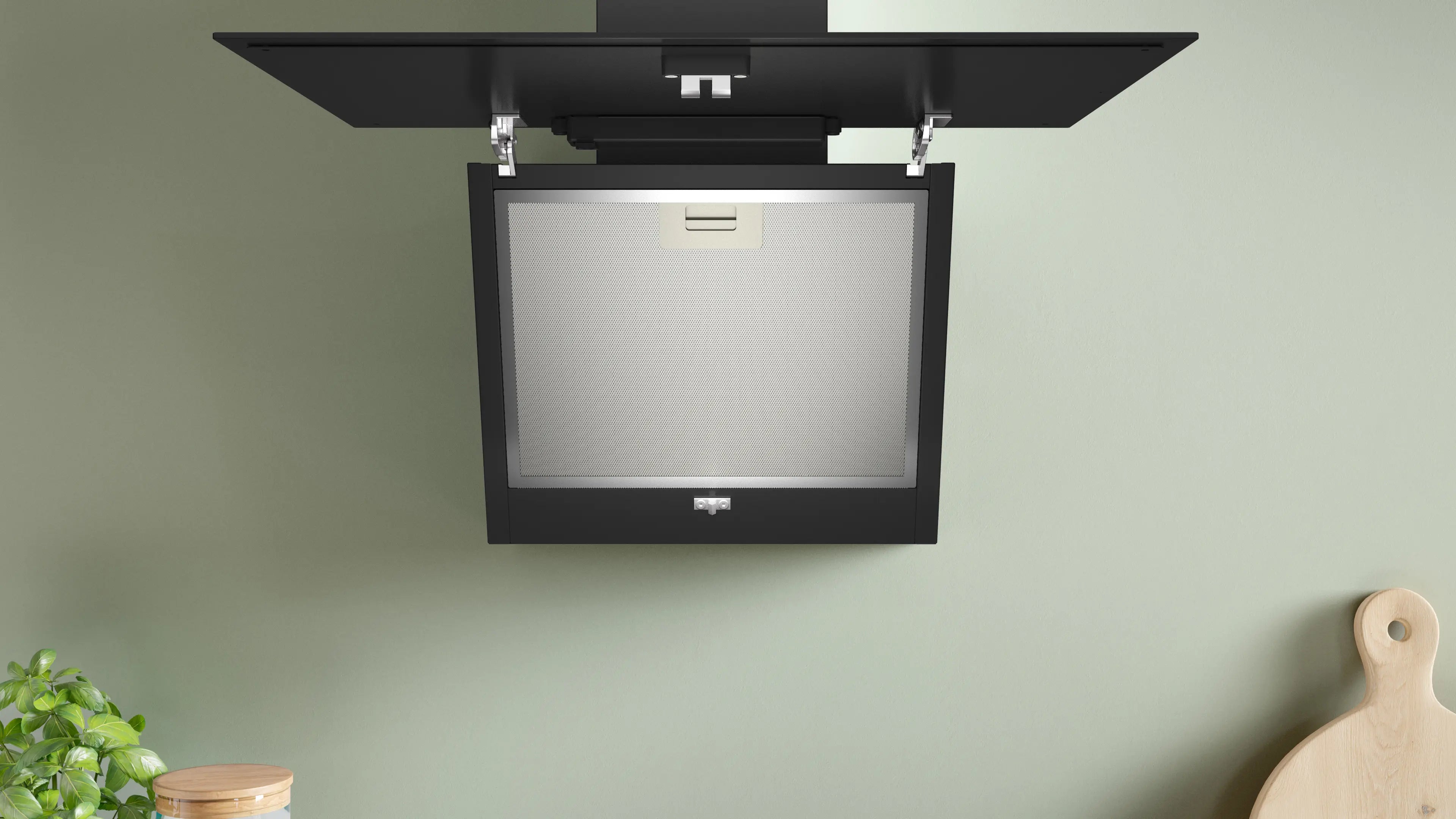 Bosch Series 2 60cm inclined glass cooker hood in Black