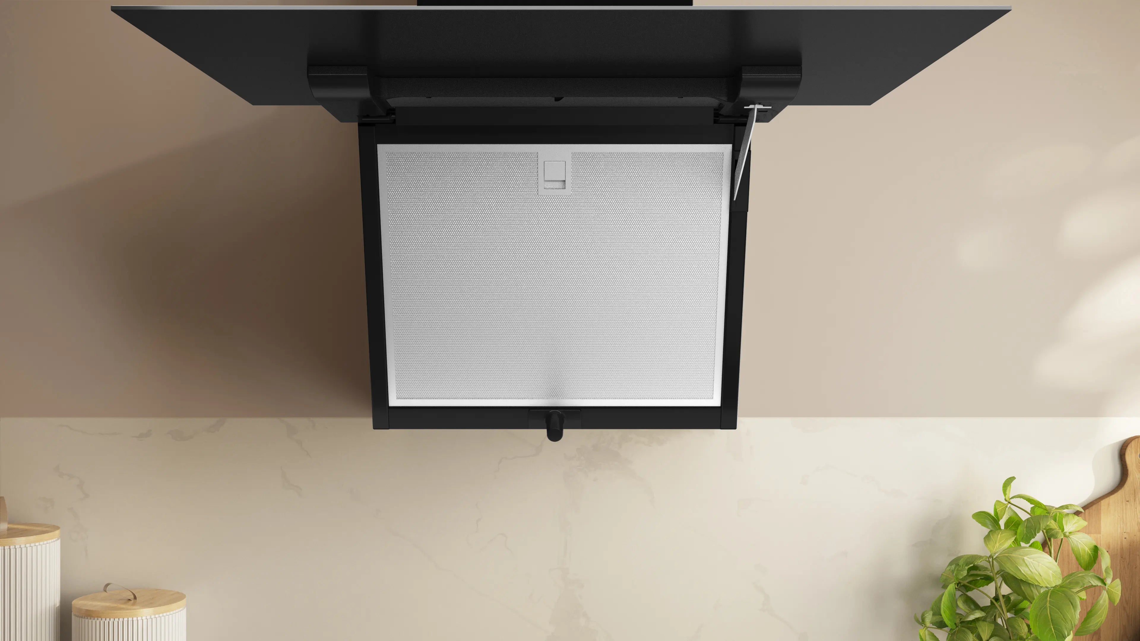 NEFF N 50 60cm angled glass cooker hood in Black