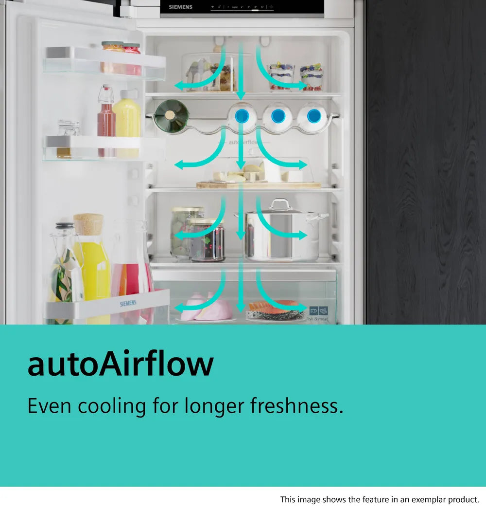 Siemens iQ100 Built‑In Bottom Freezer Fridge‑Freezer – KB96NNSE0
