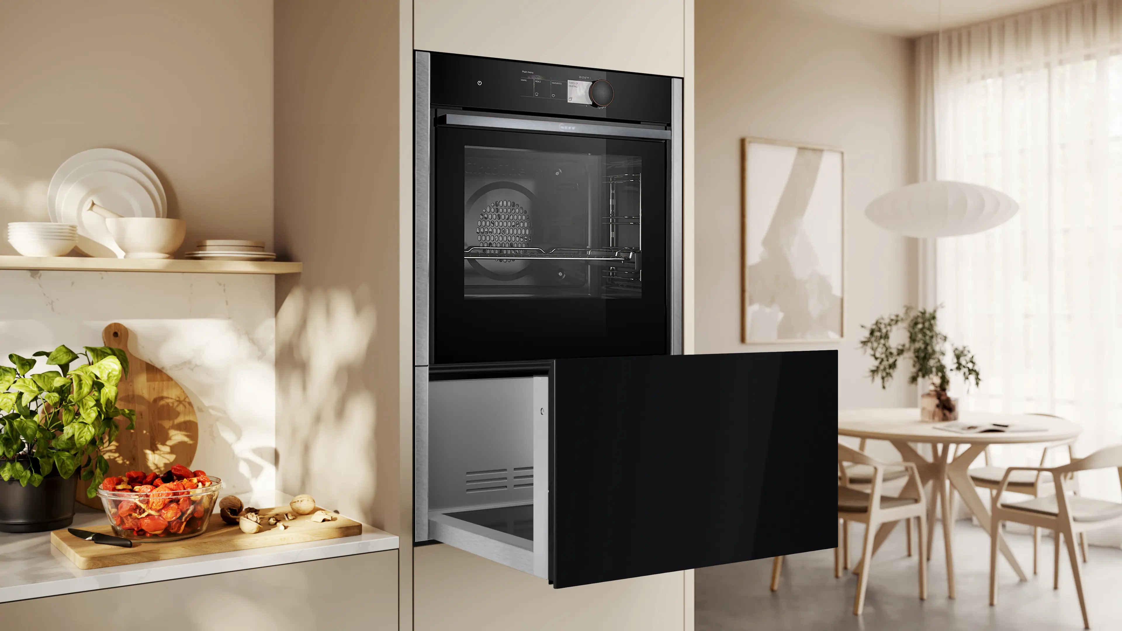 NEFF N34HA11N1B N70 built-in warming drawer in Stainless Steel