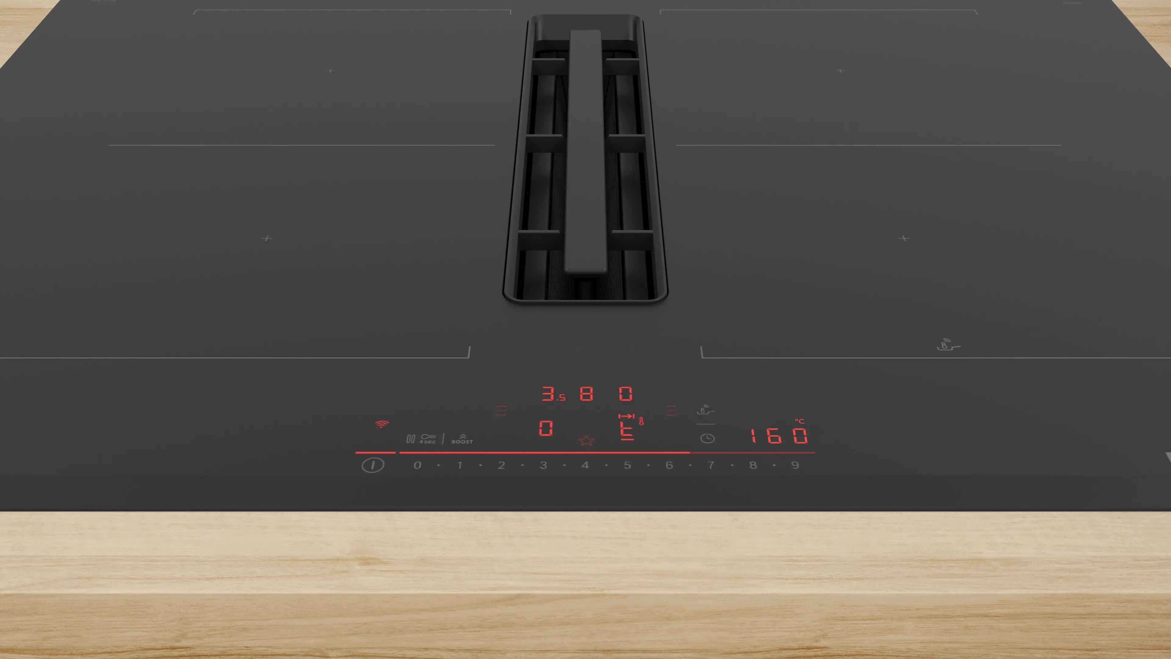 Bosch Series 6 PVQ731H26E 70cm vented induction hob in Black