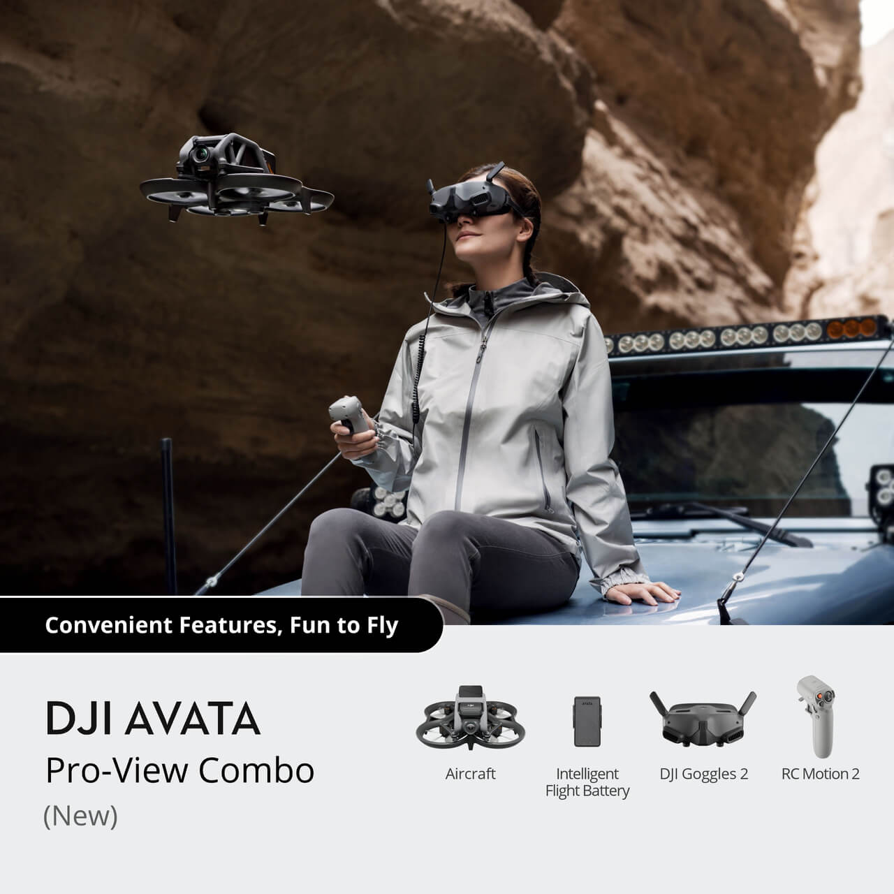 DJI Avata Pro-View Combo Drone with Goggles 2 and RC Motion 2 | CP.FP.00000115.01