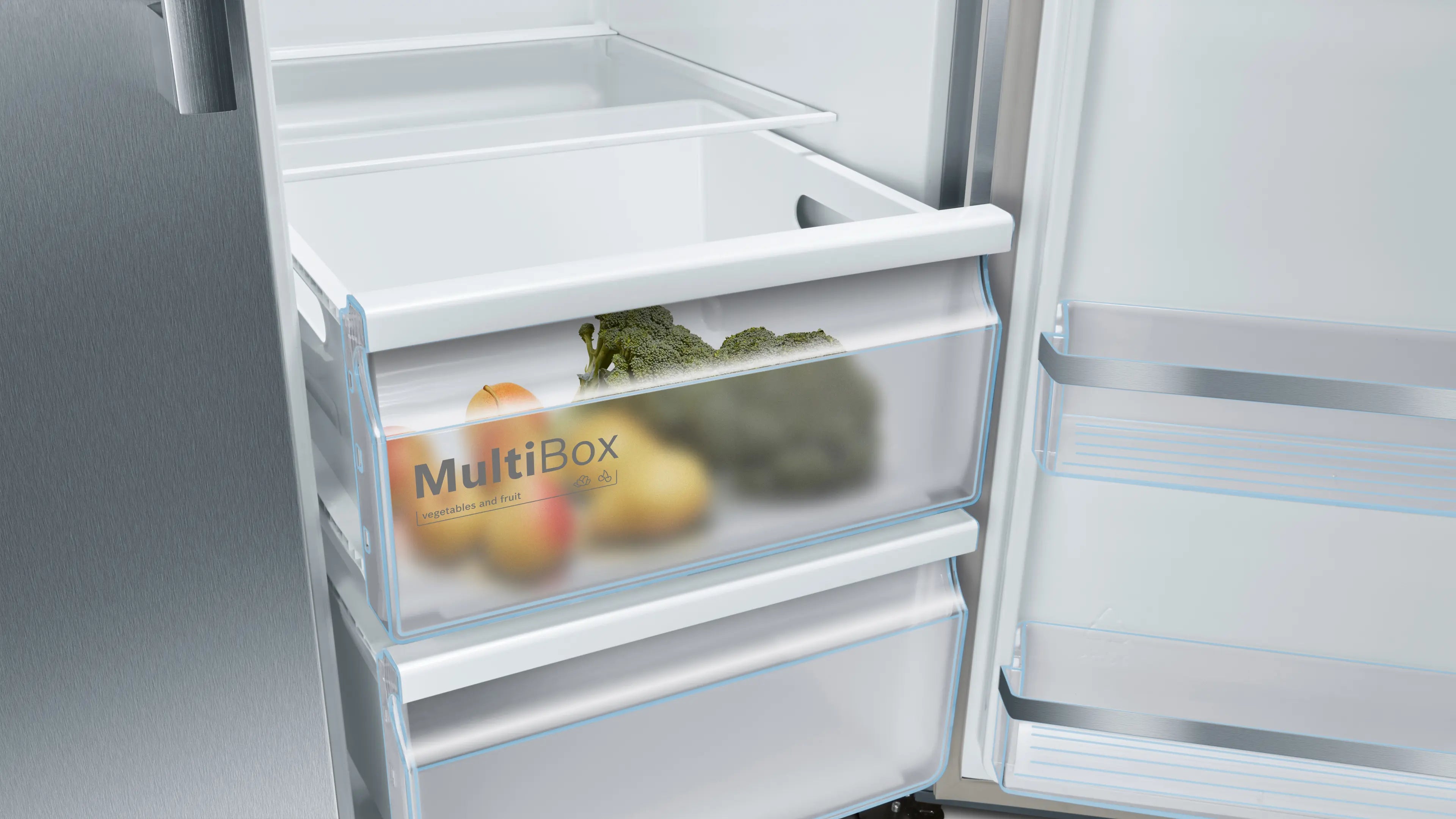 Bosch Series 6 KAD93AIERG American Side by Side Fridge Freezer in Stainless Steel