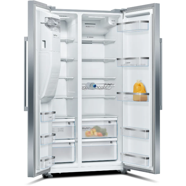 Bosch Series 6 American Fridge Freezer - Brushed Steel | KAD93AIERG