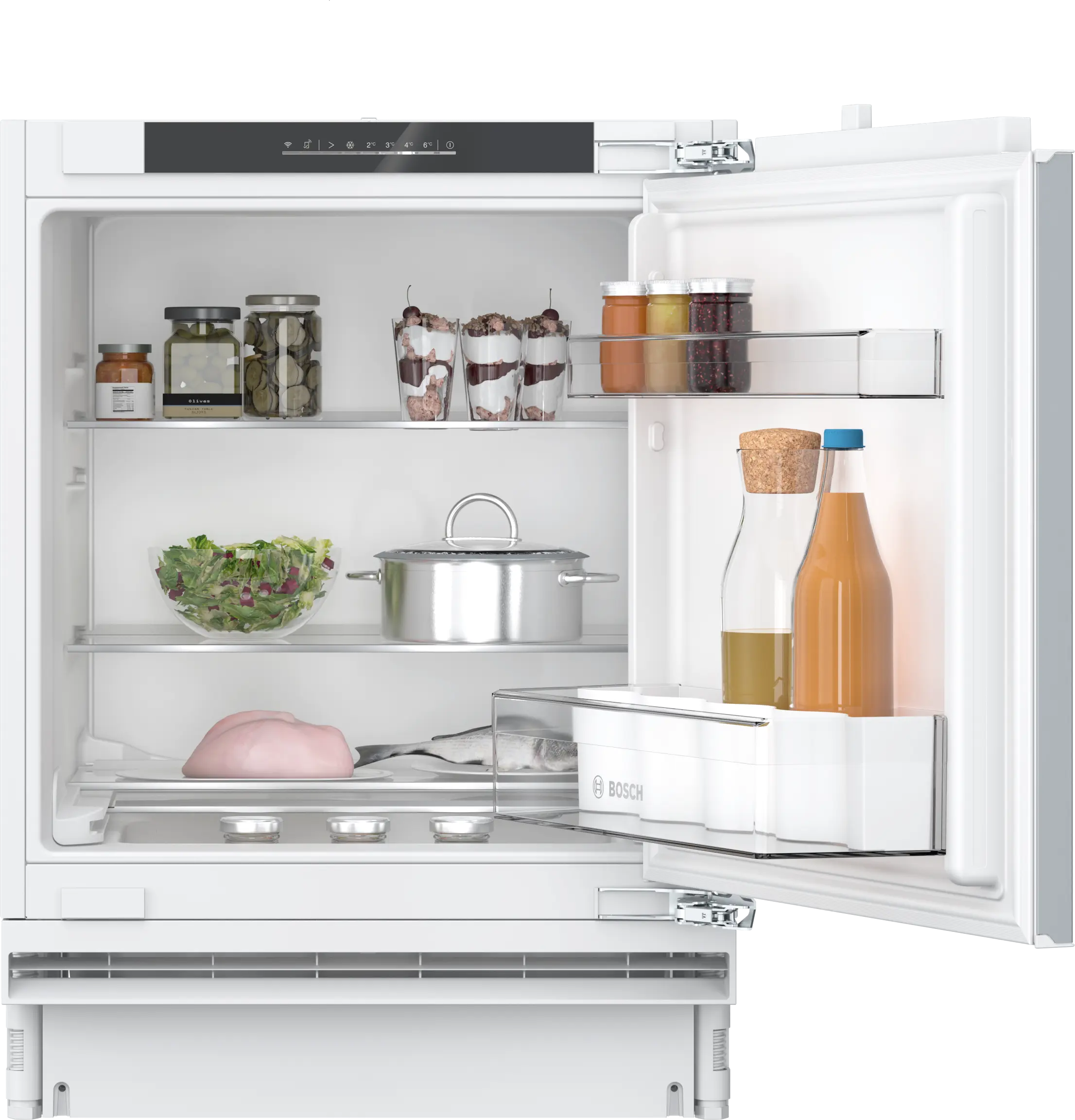Bosch KUR21VFE0G Series 4 built-under integrated larder fridge