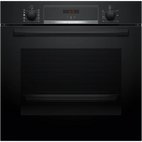 Bosch Series 4 Single Built-in Oven With Added Steam Function - Black | HQA534BB3B