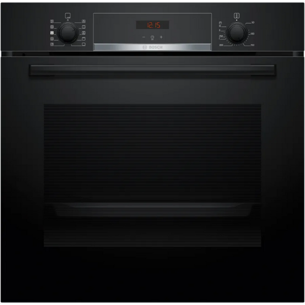 Bosch Series 4 Single Built-in Oven With Added Steam Function - Black | HQA534BB3B