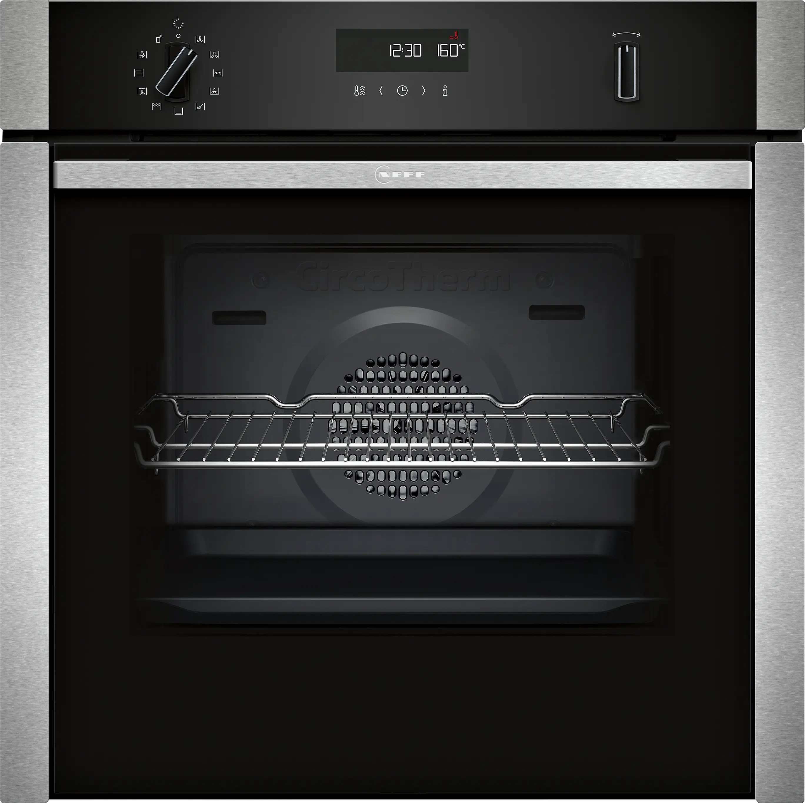 NEFF N50 B6ACH7AN7B Slide&Hide pyrolytic single oven in Stainless Steel