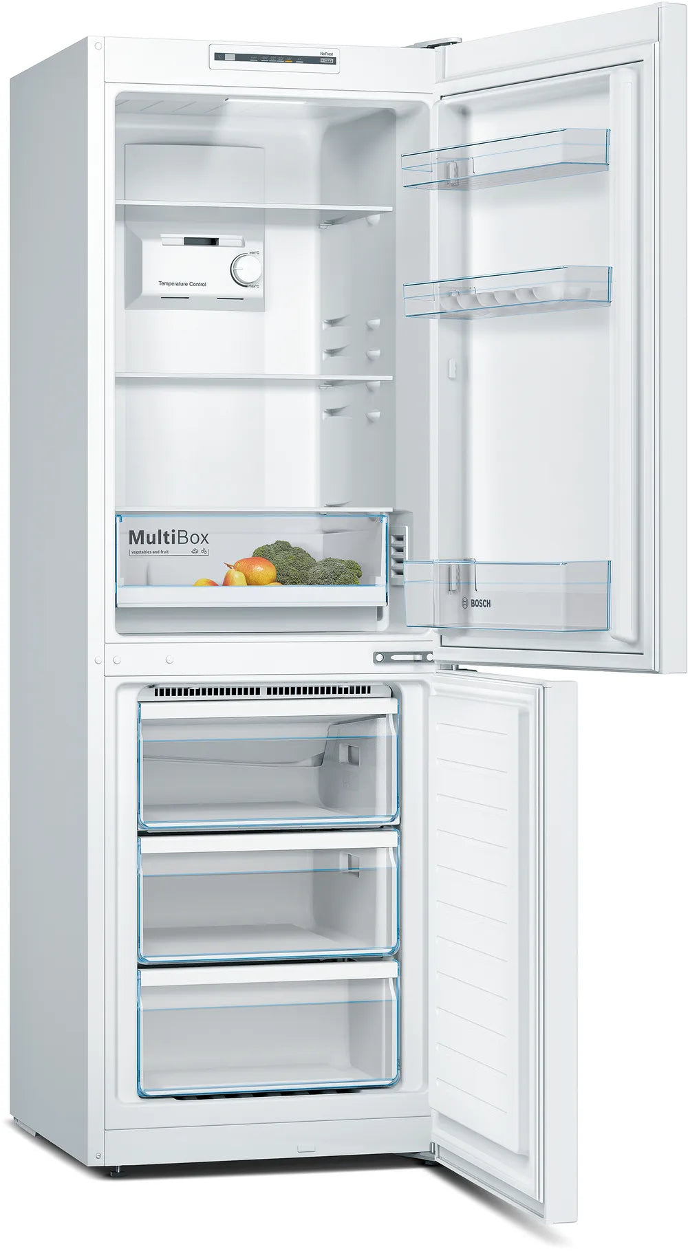 Bosch Series 2 Freestanding Fridge-Freezer 176 x 60cm – White | KGN33NWEBG