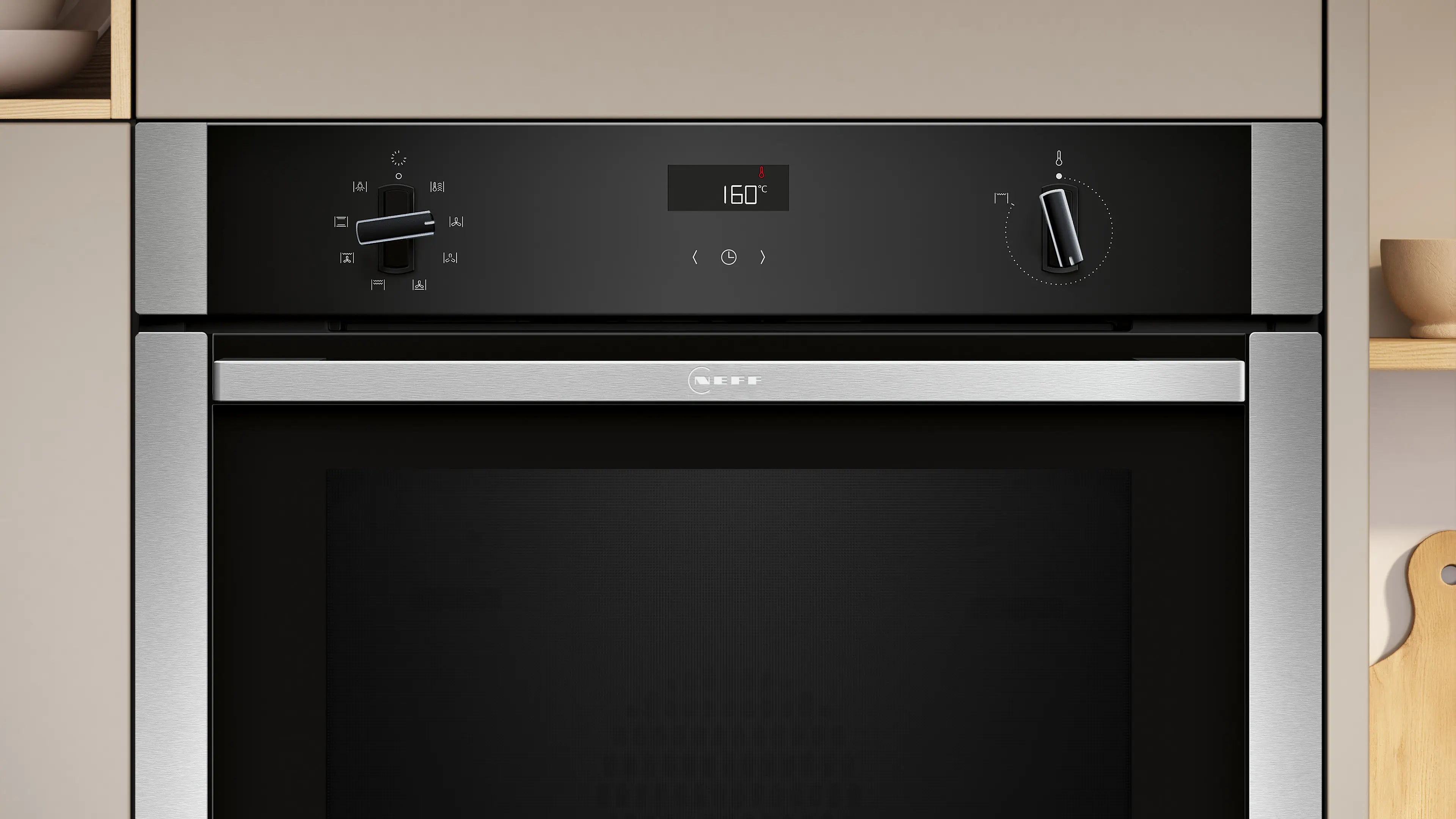 NEFF N50 B4ACF1AN3B Slide&Hide single oven in Stainless Steel
