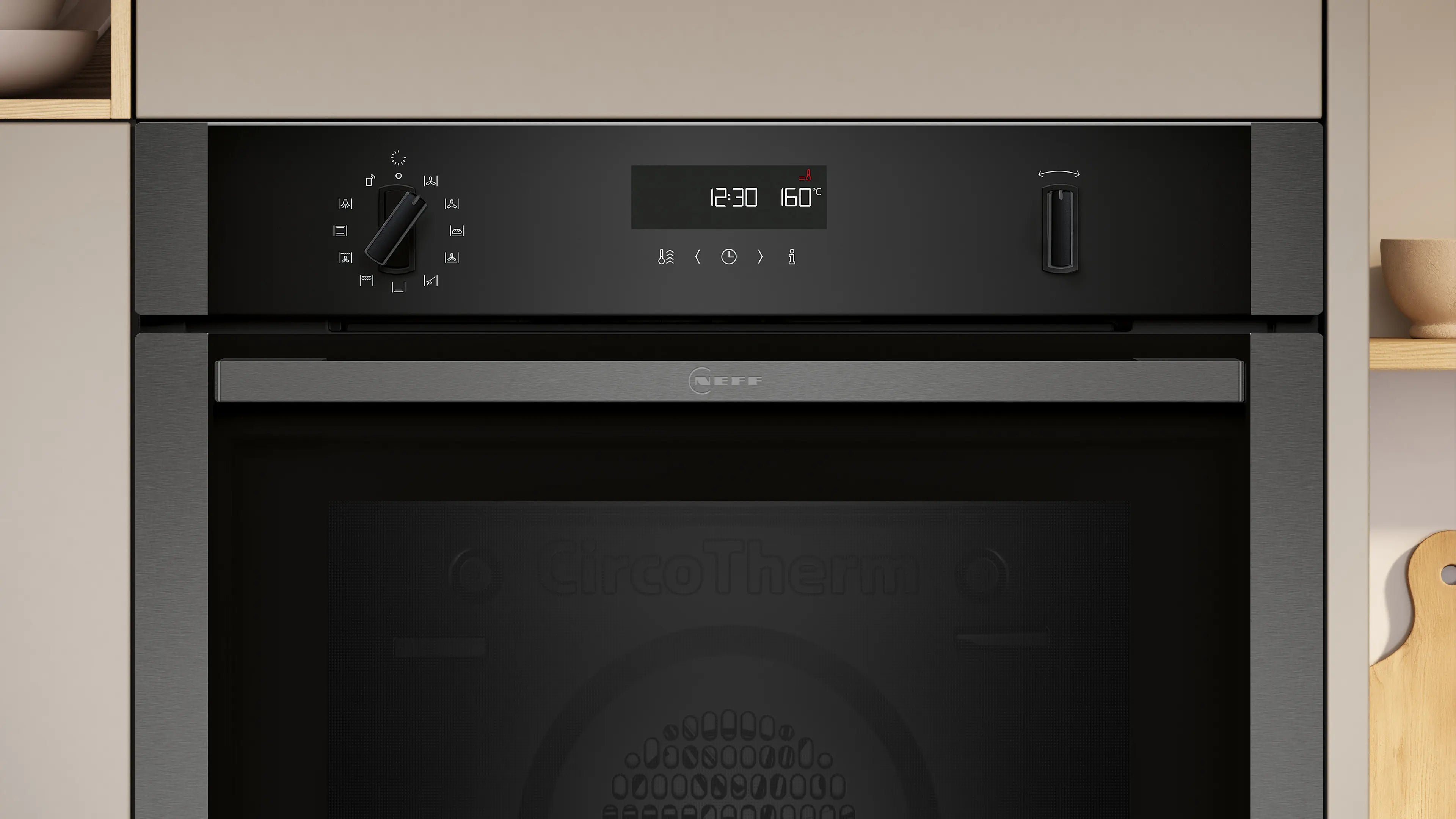 NEFF N50 built-in smart single oven B2ACH7AG7B in Graphite-Grey