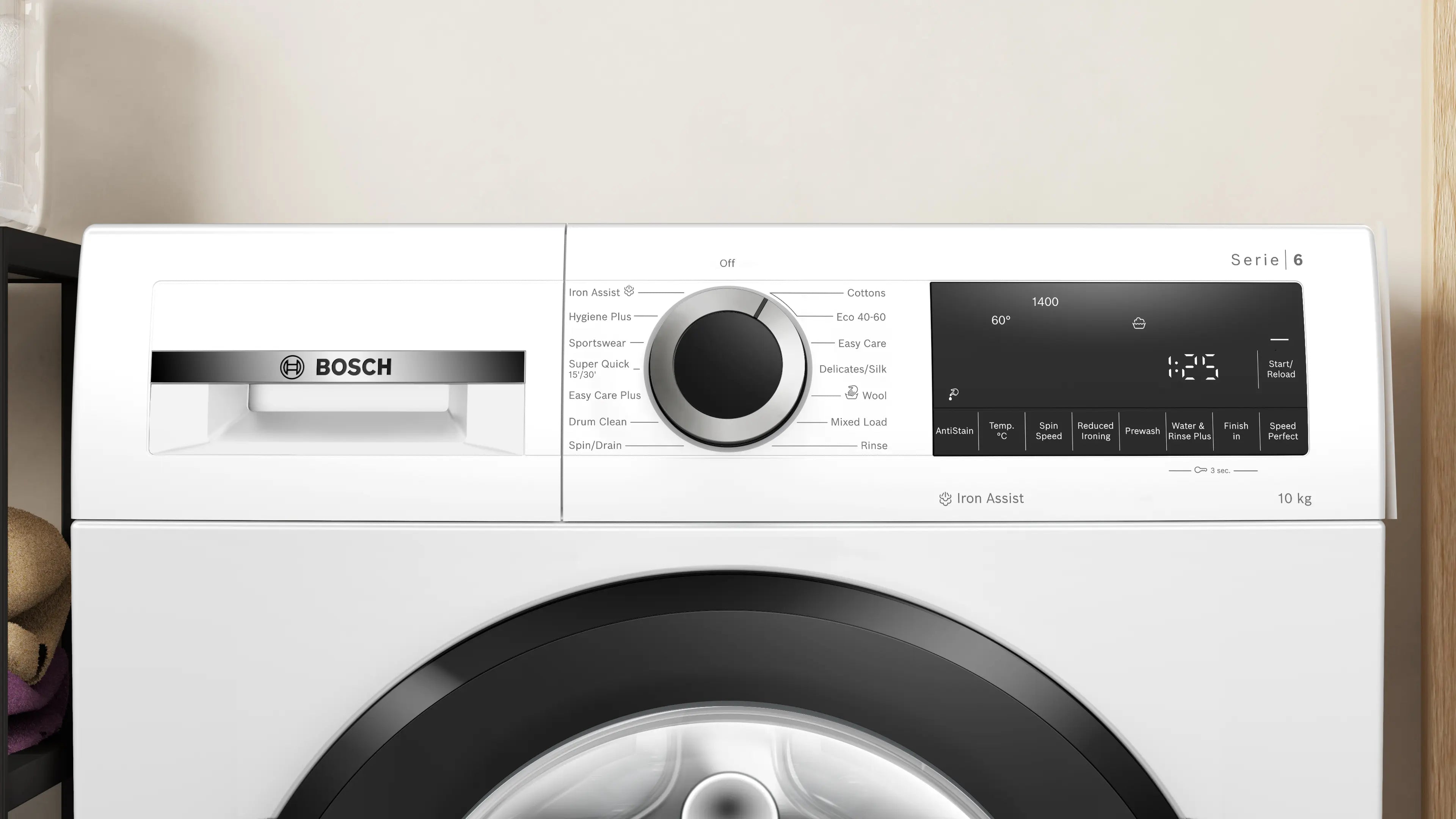 Bosch WGG254Z1GB Series 6 freestanding 10kg washing machine in White