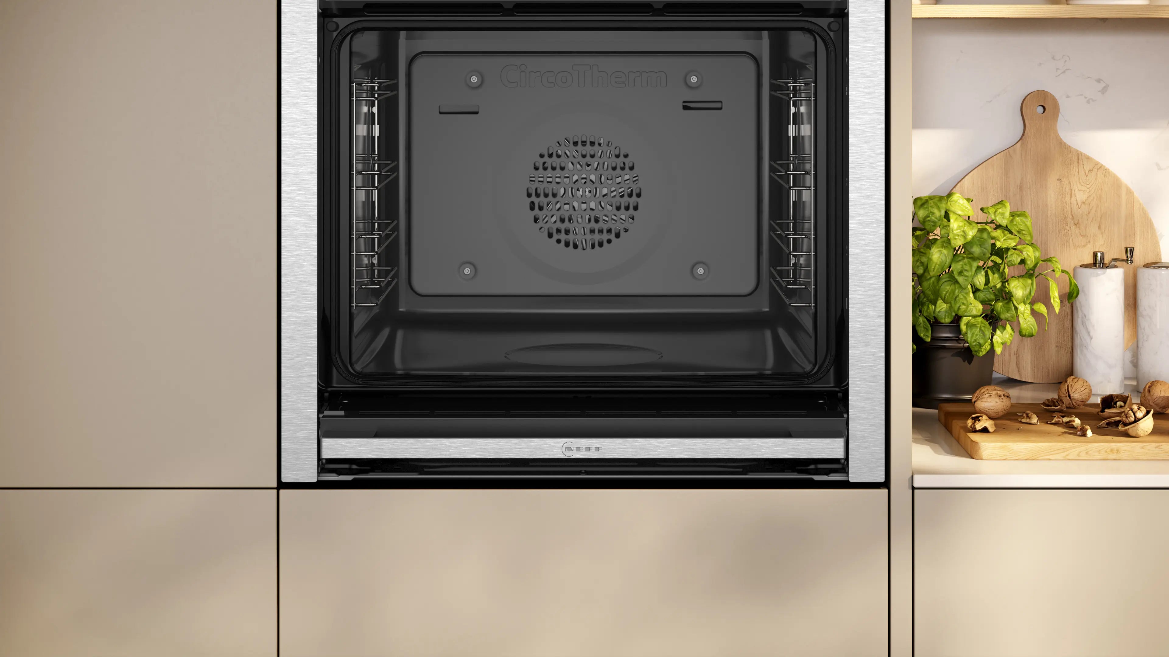 NEFF N50 B4ACF1AN3B Slide&Hide single oven in Stainless Steel