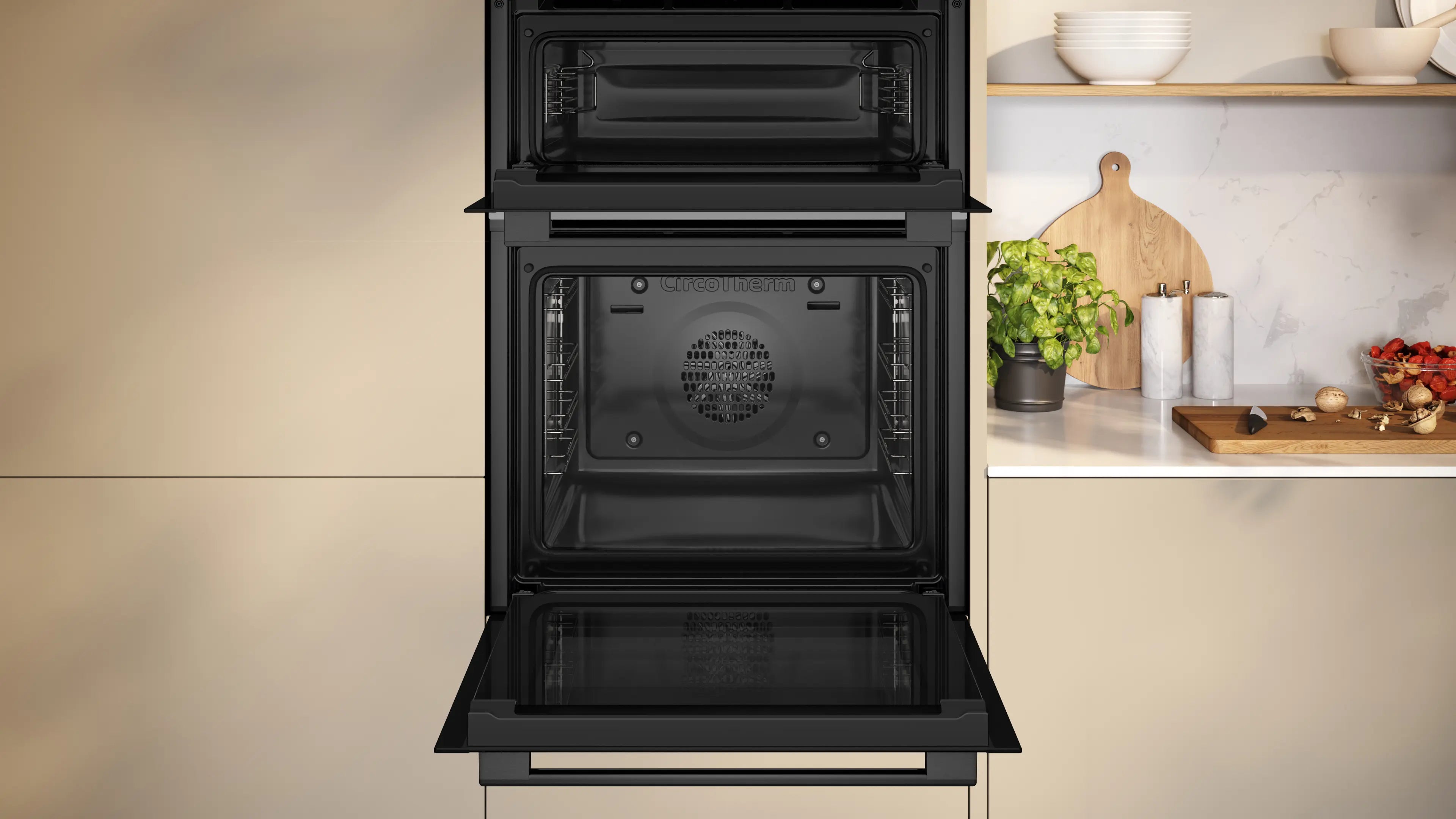 NEFF N50 U1ACE2AG3B built-in double oven in Graphite-Grey