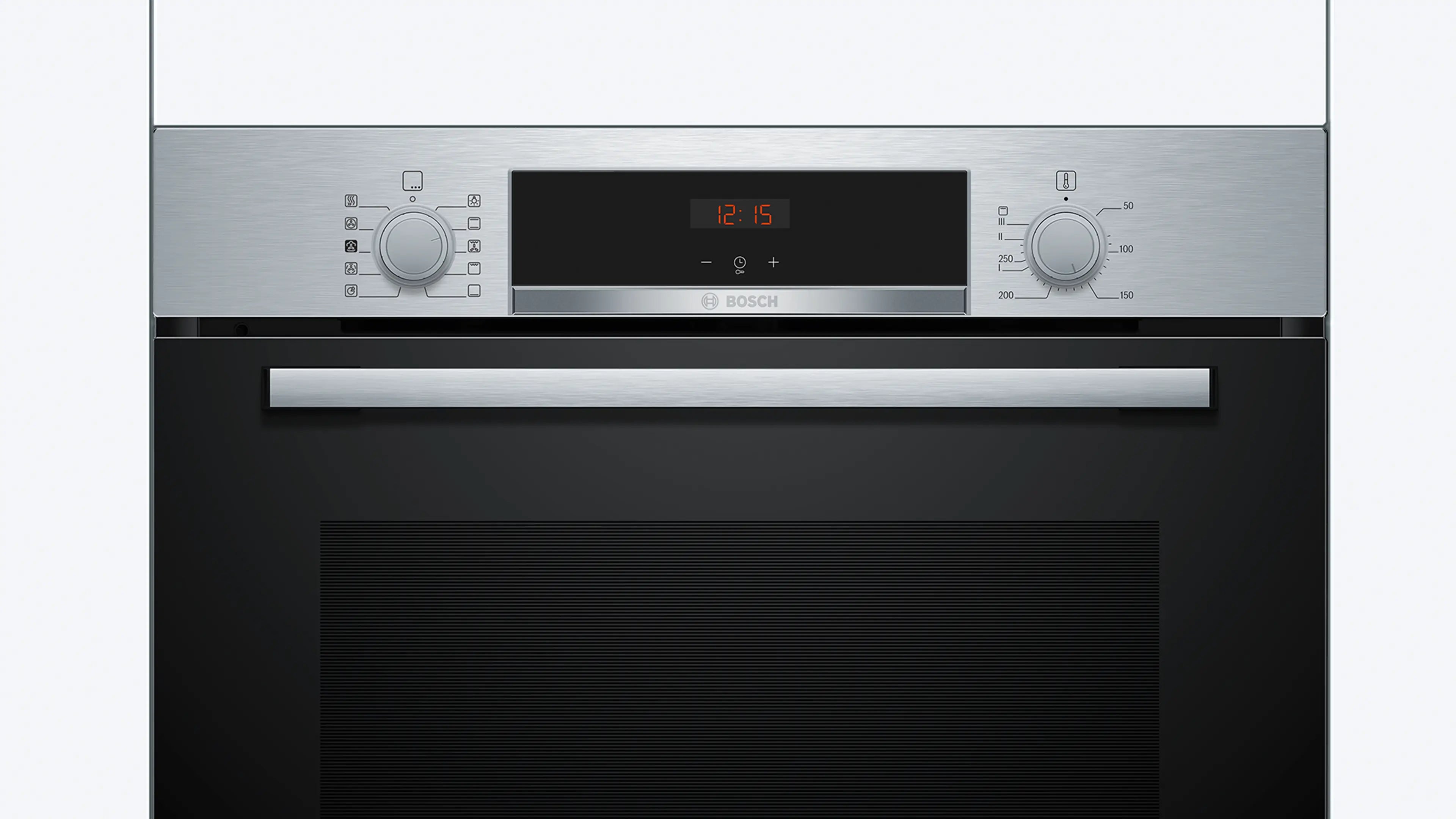 Bosch Series 4 built-in single oven with added steam function in Stainless Steel