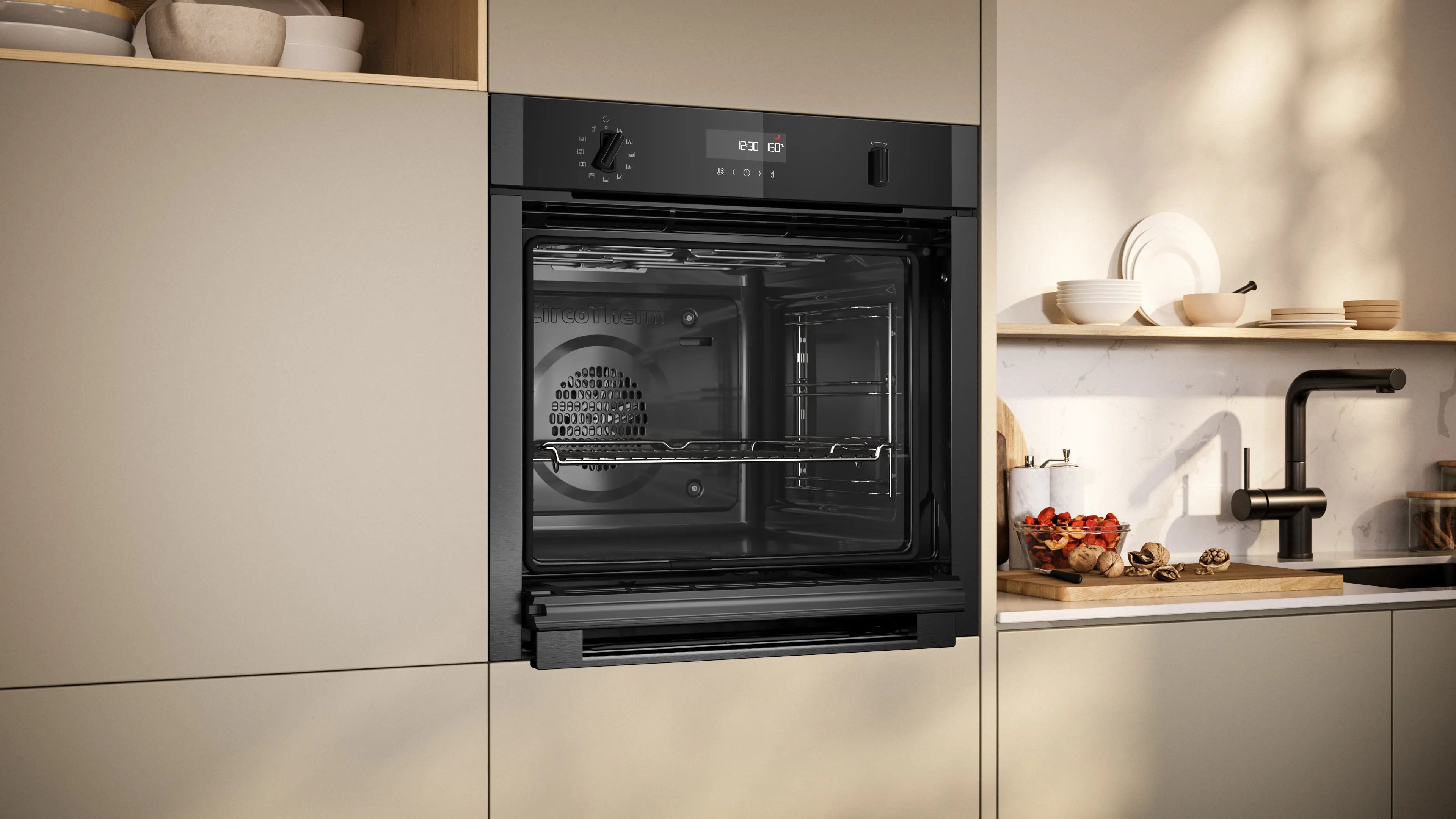 NEFF N50 B6ACH7AG7B Slide&Hide pyrolytic single oven in Graphite-Grey