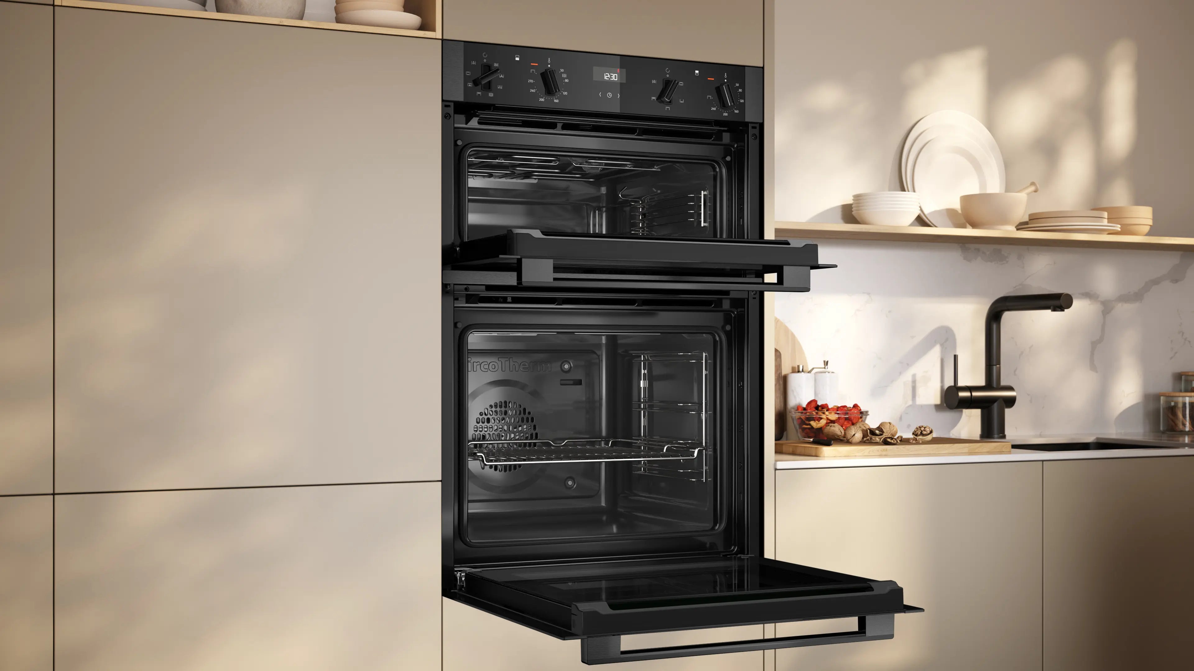 NEFF N50 U1ACE2AG3B built-in double oven in Graphite-Grey