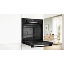 Bosch Series 4 Single Built-in Oven With Added Steam Function - Black | HQA534BB3B