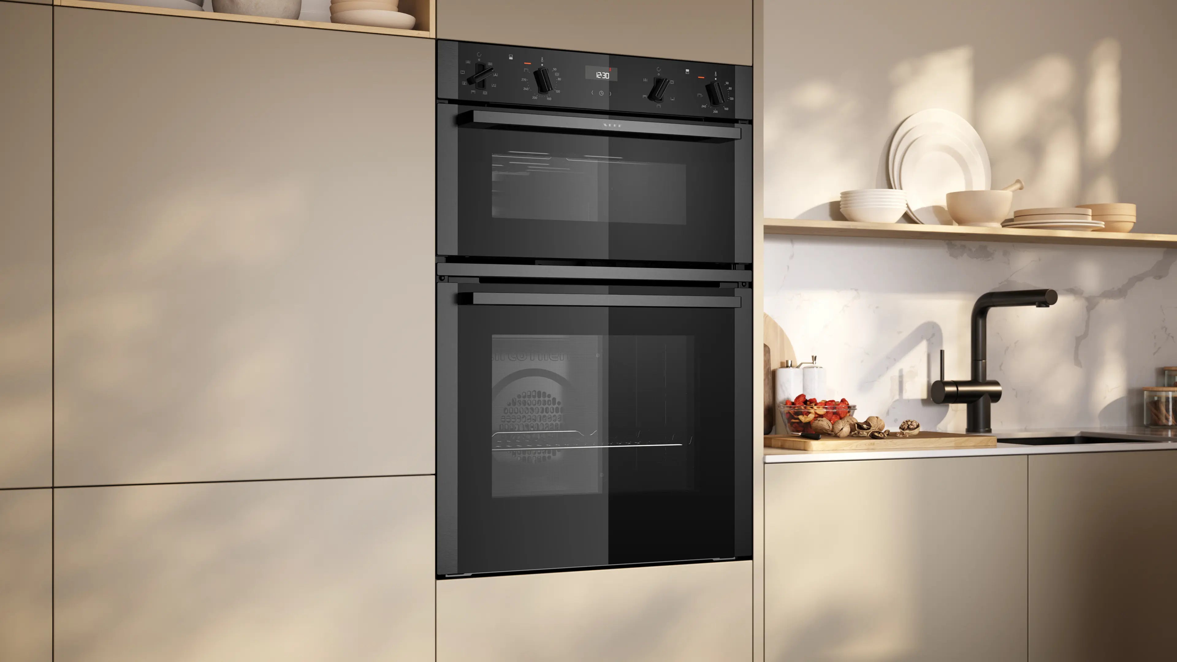 NEFF N50 U1ACE2AG3B built-in double oven in Graphite-Grey