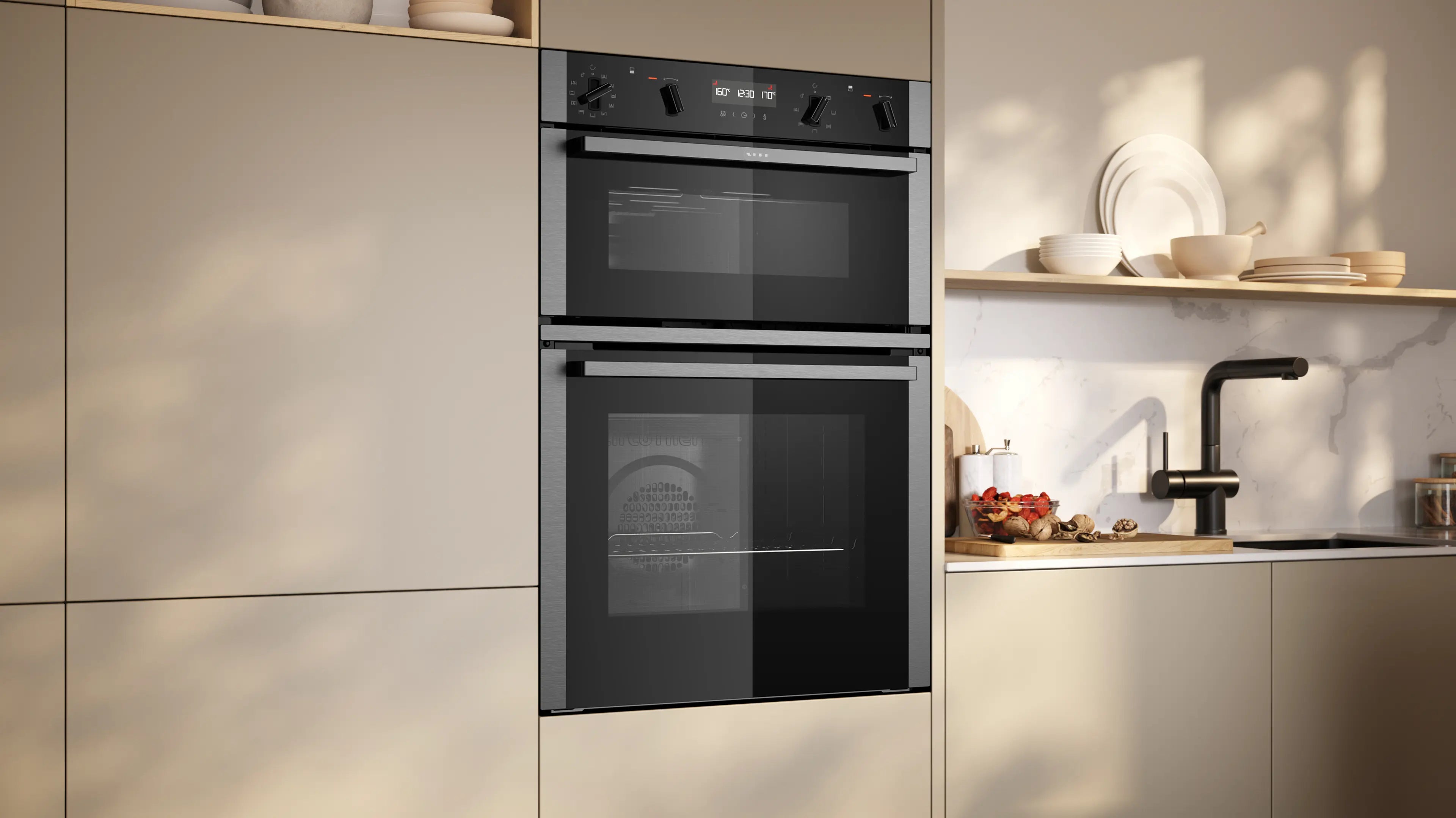 NEFF N50 U2ACH7AN7B built-in double oven in Stainless Steel