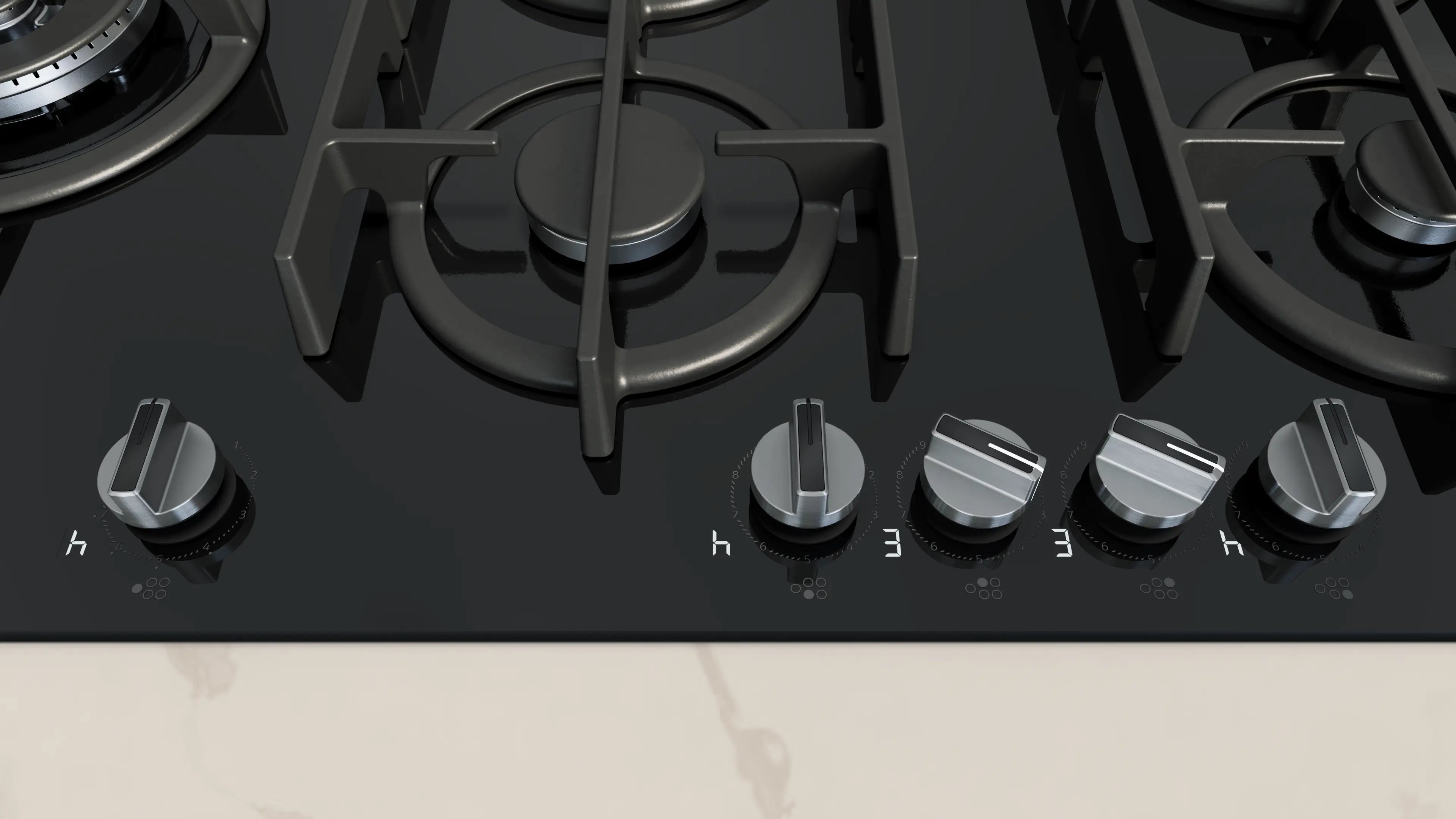 NEFF N 90 T29RHS4S0 90cm 5 burner gas hob in Black
