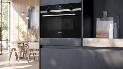 Siemens iQ500, Built-in microwave oven with hot air, 60 x 45 cm, Stainless steel | CM585AGS1B