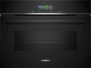 Siemens iQ700 Built‑In Compact Oven with Microwave Function – Black | CM724G1B1B