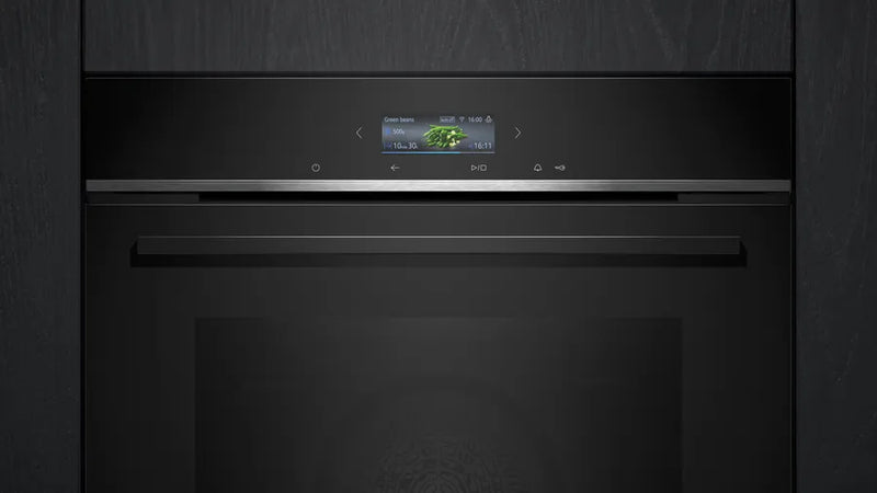 Siemens iQ700, Built-in oven, 60 x 60 cm, Black | HB772G1B1B