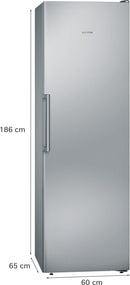 Siemens iQ300 242 L Freestanding Upright Freezer - Stainless steel | GS36NVIEPG