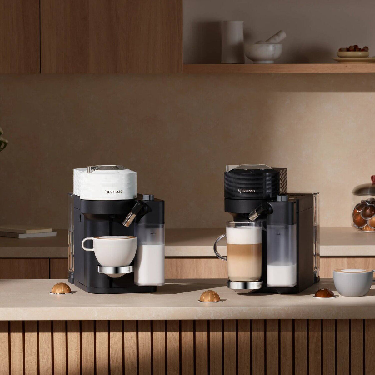 De'Longhi Nespresso Vertuo Lattissima Coffee Machine - Black - in the kitchen