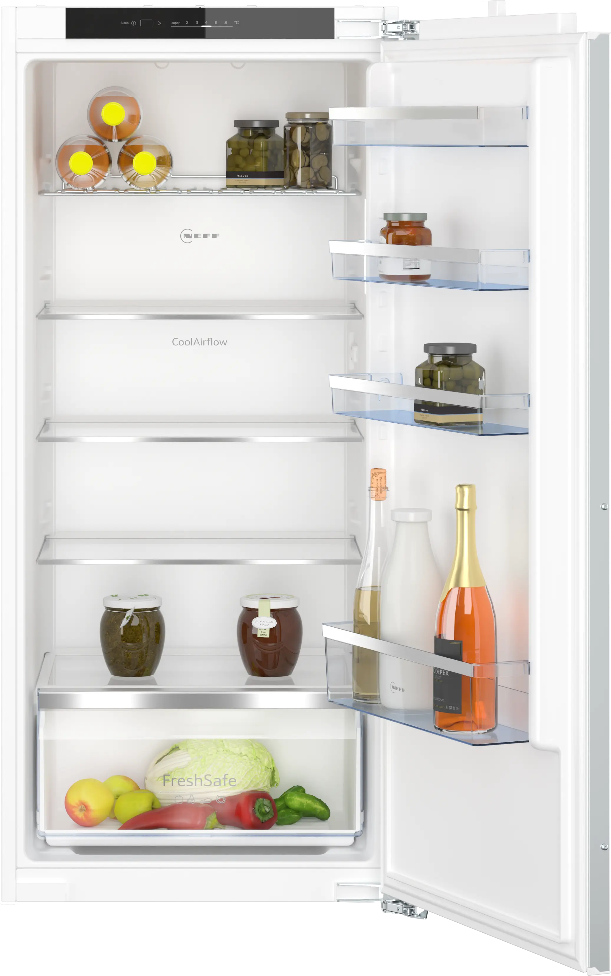 NEFF KI1412FE1G N50 built-in larder fridge, 122cm niche
