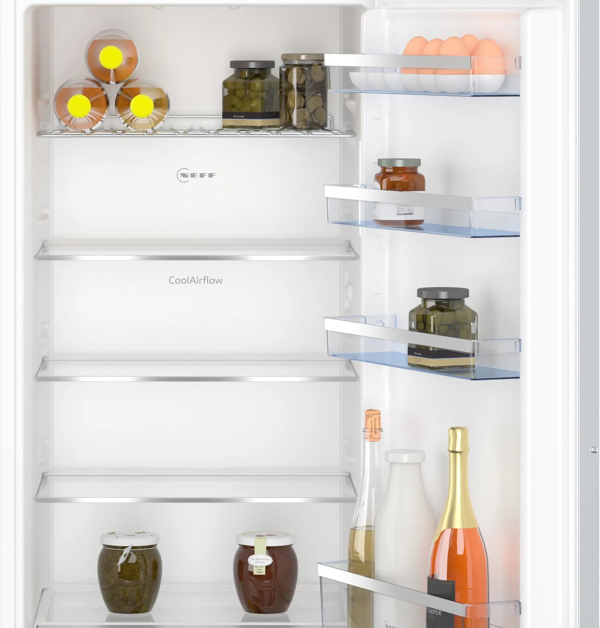 NEFF KI1412FE1G N50 built-in larder fridge, 122cm niche